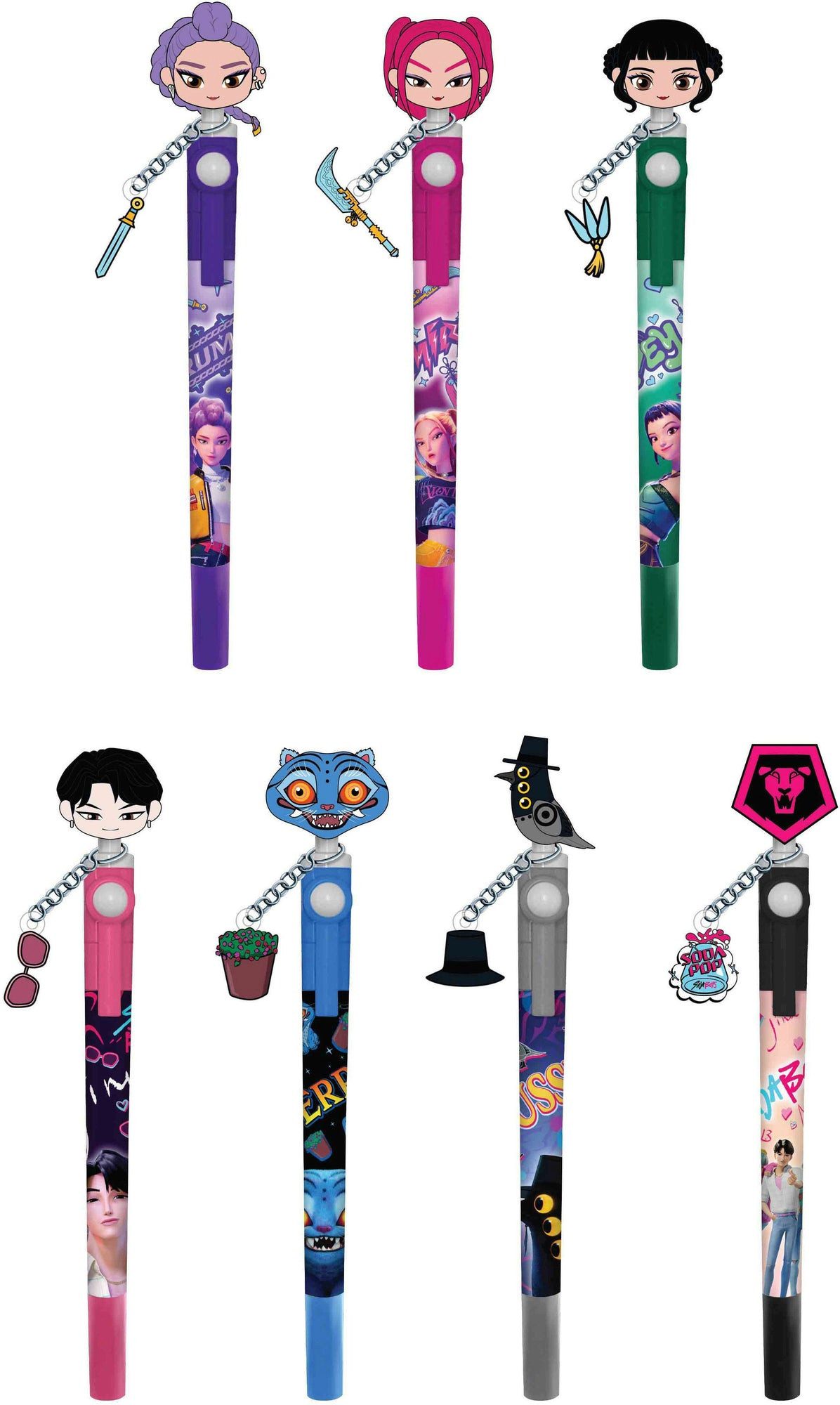 Hasbro Spiel K-Pop Demon Hunters Spinning Pen – 1 von 7 Designs zufe4llig