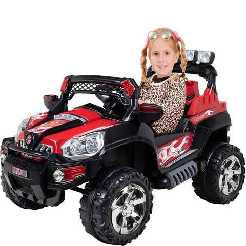 Actionbikes Motors Elektro-Kinderauto Kinder Elektro Auto Jeep 801 mit Fernbedienung, Belastbarkeit 40 kg, (2-tlg), Kinder Offroad Fahrzeug Spielzeug ab 3 Jahre - Bremsautomatik