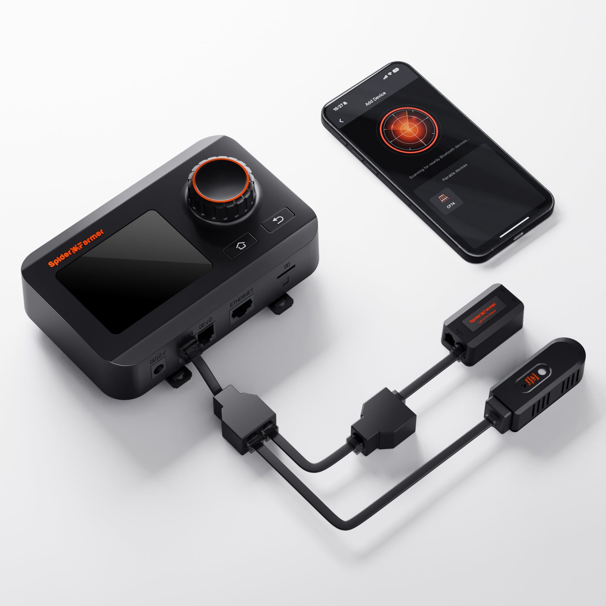 Spider Farmer Spider Farmer GGS Klimaregler-Set Smart-Home-Steuerelement, Smart Controller mit App Steuerung und Klimakontrolle