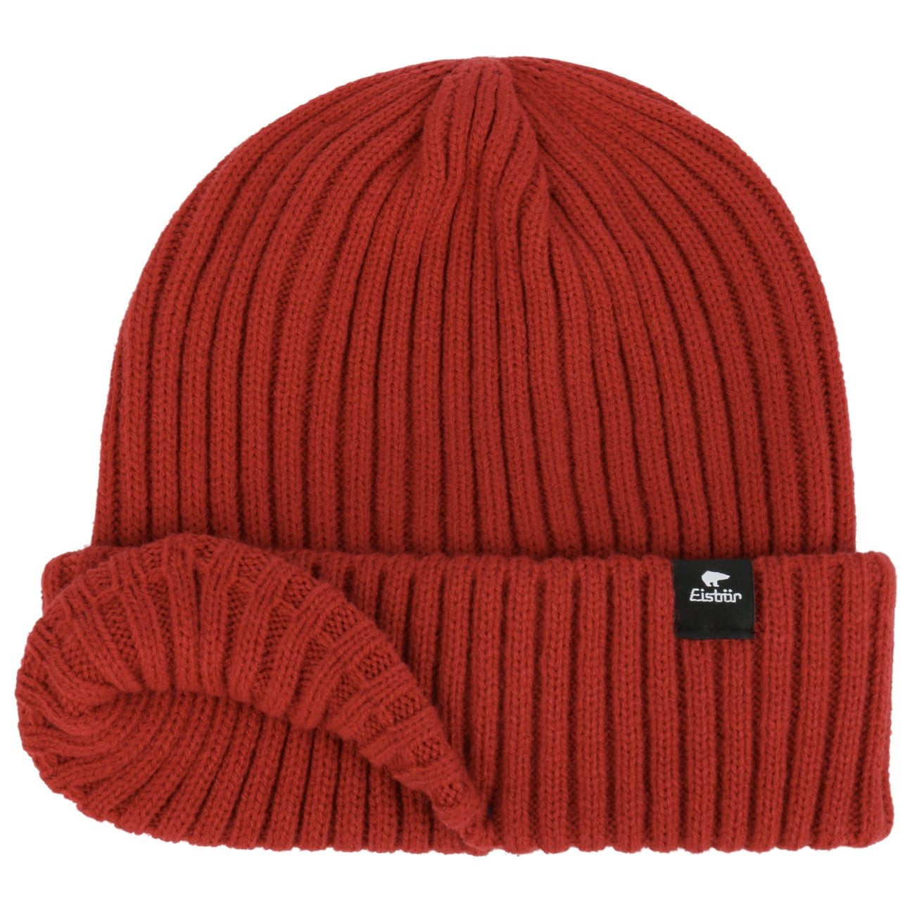 Eisbär Strickmütze (1-St) Wintermütze mit Umschlag