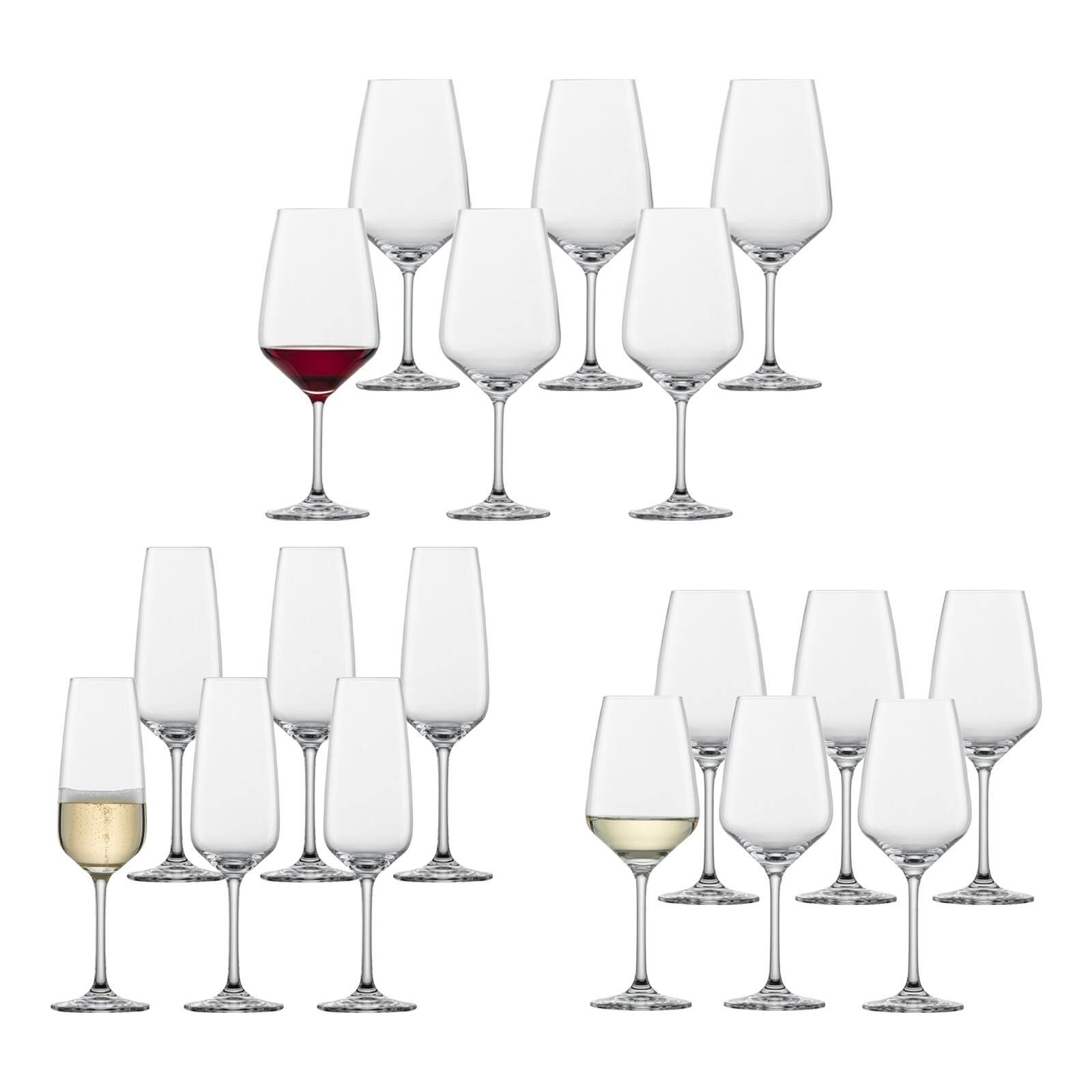SCHOTT-ZWIESEL Glas Taste Wein- & Sektgläser 18er Set, Glas