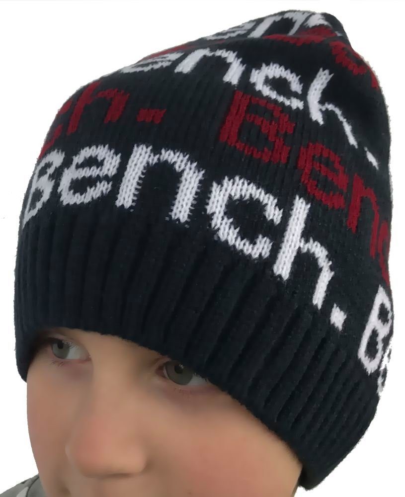 Bench. Beanie Bench Mütze Strickmütze Beanie Gr.5 Navy für Jugendliche + Erwachsene