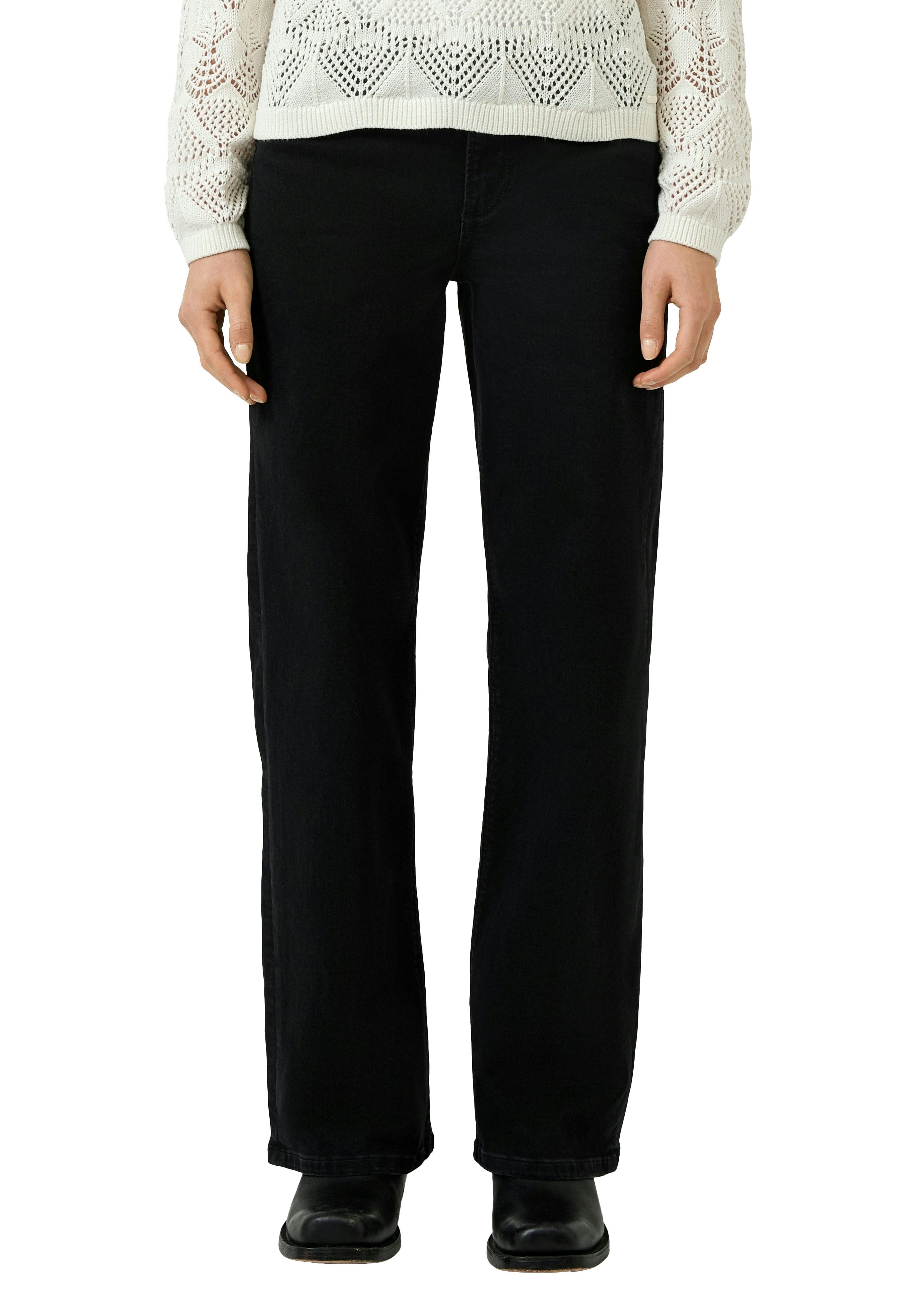 QS Stretch-Jeans CATIE Wide Leg 5-Pocket-Form