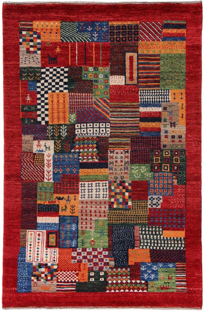 mm Handgeknüpfter Nowbaft Trading, Orientteppich Gabbeh Nain Perser rechteckig, Höhe: Moderner, 12 Loribaft 99x148