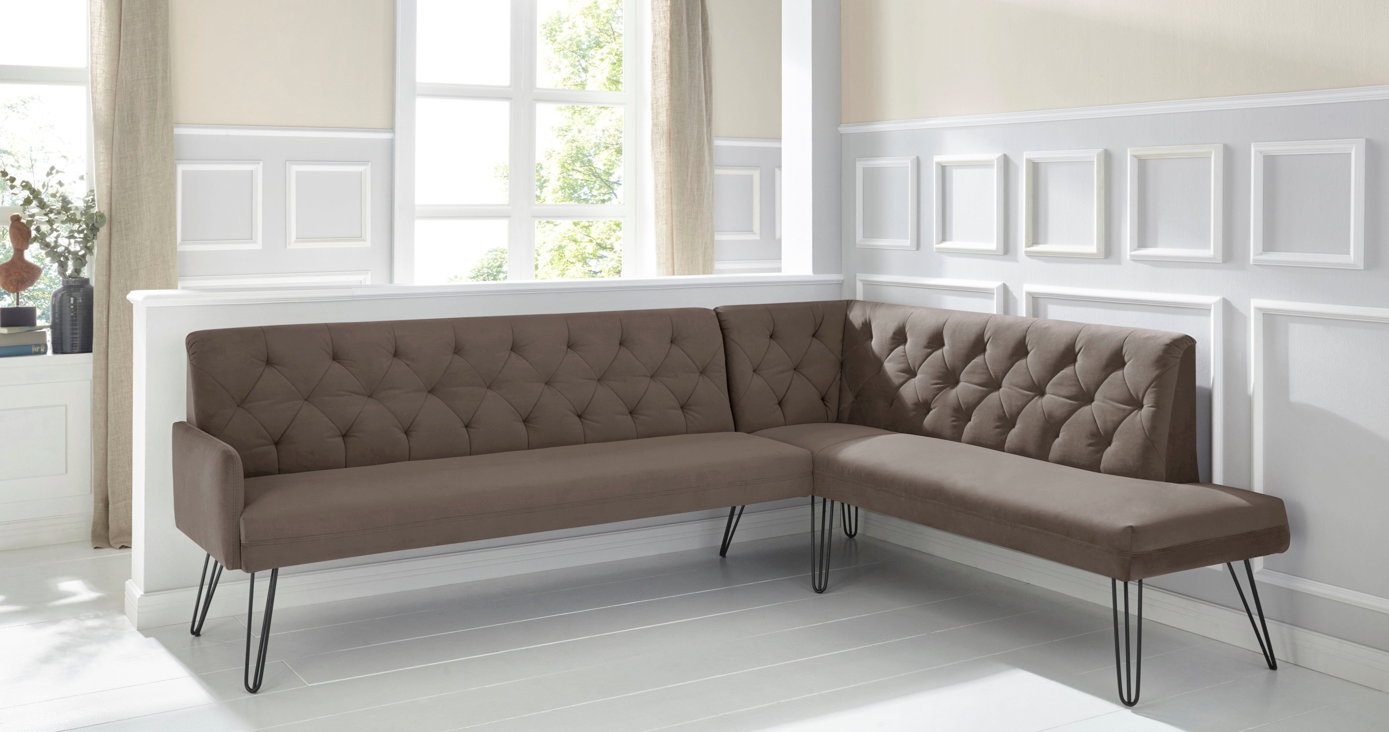 exxpo - sofa fashion Eckbank Doppio, Frei im Raum stellbar, In hochwertiger  Verarbeitung