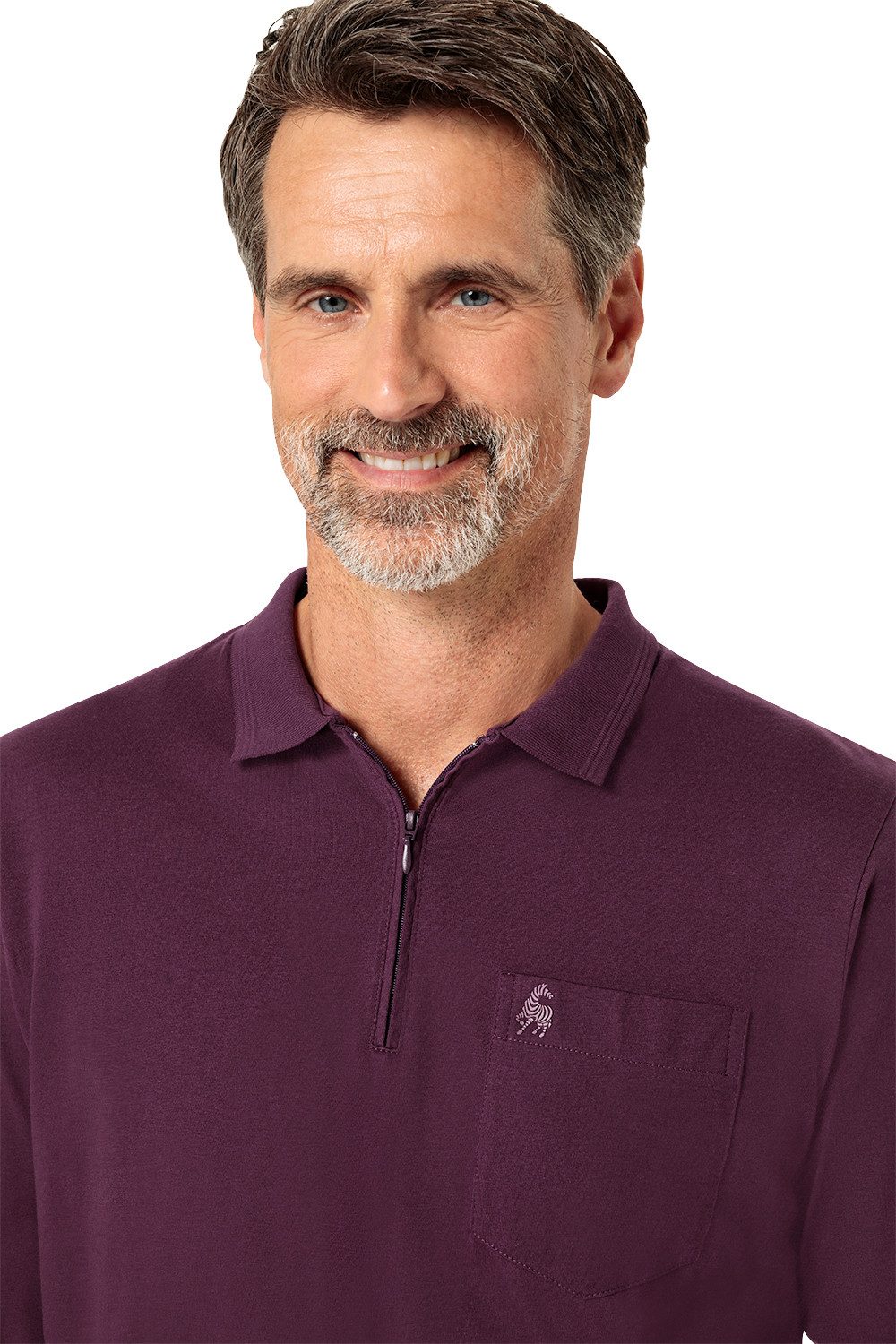 Jacques Britt Langarm-Poloshirt Superweich mit hohem Baumwoll-Anteil