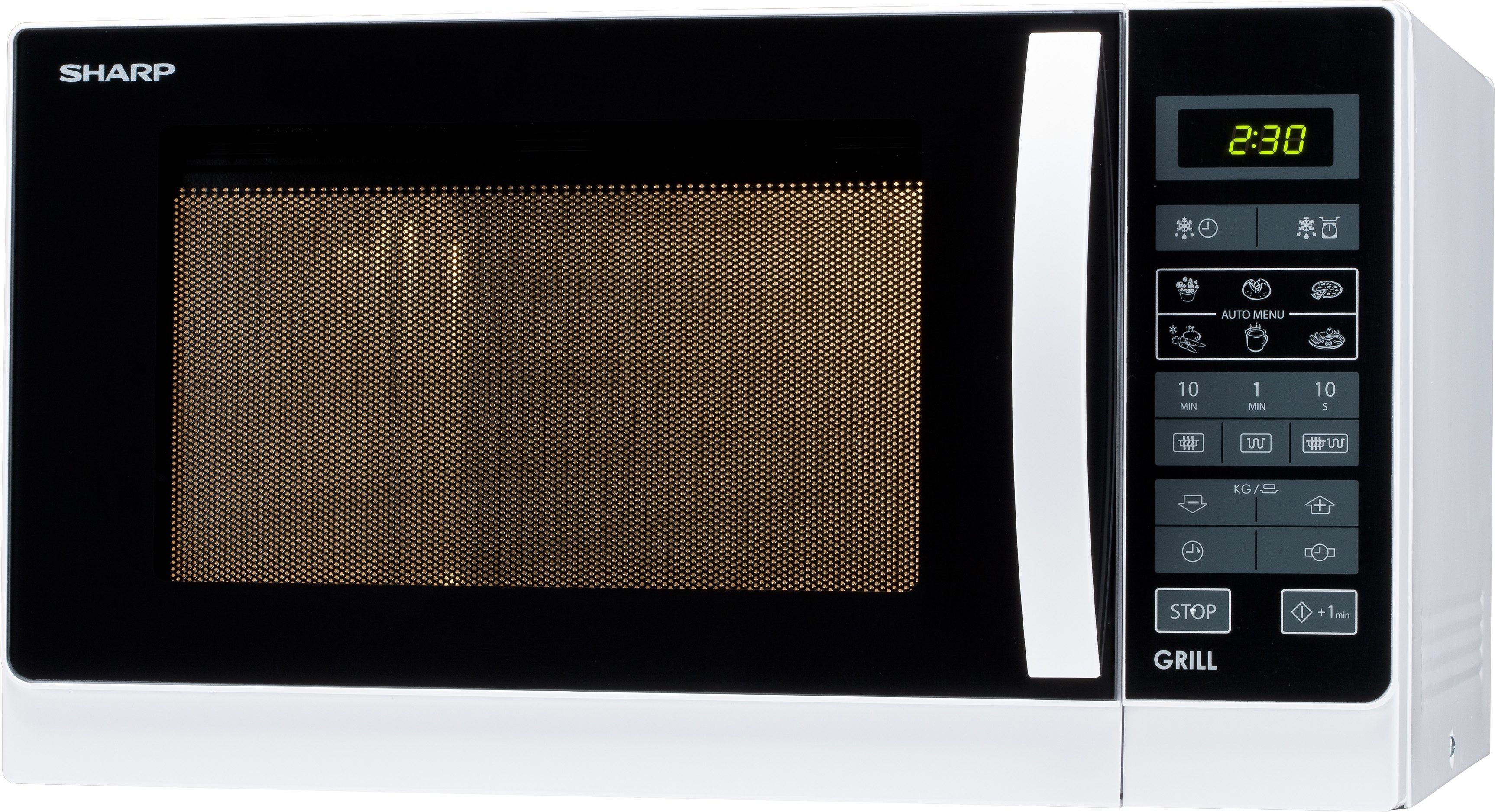 Sharp Mikrowelle R742WW, Grill, 25 l