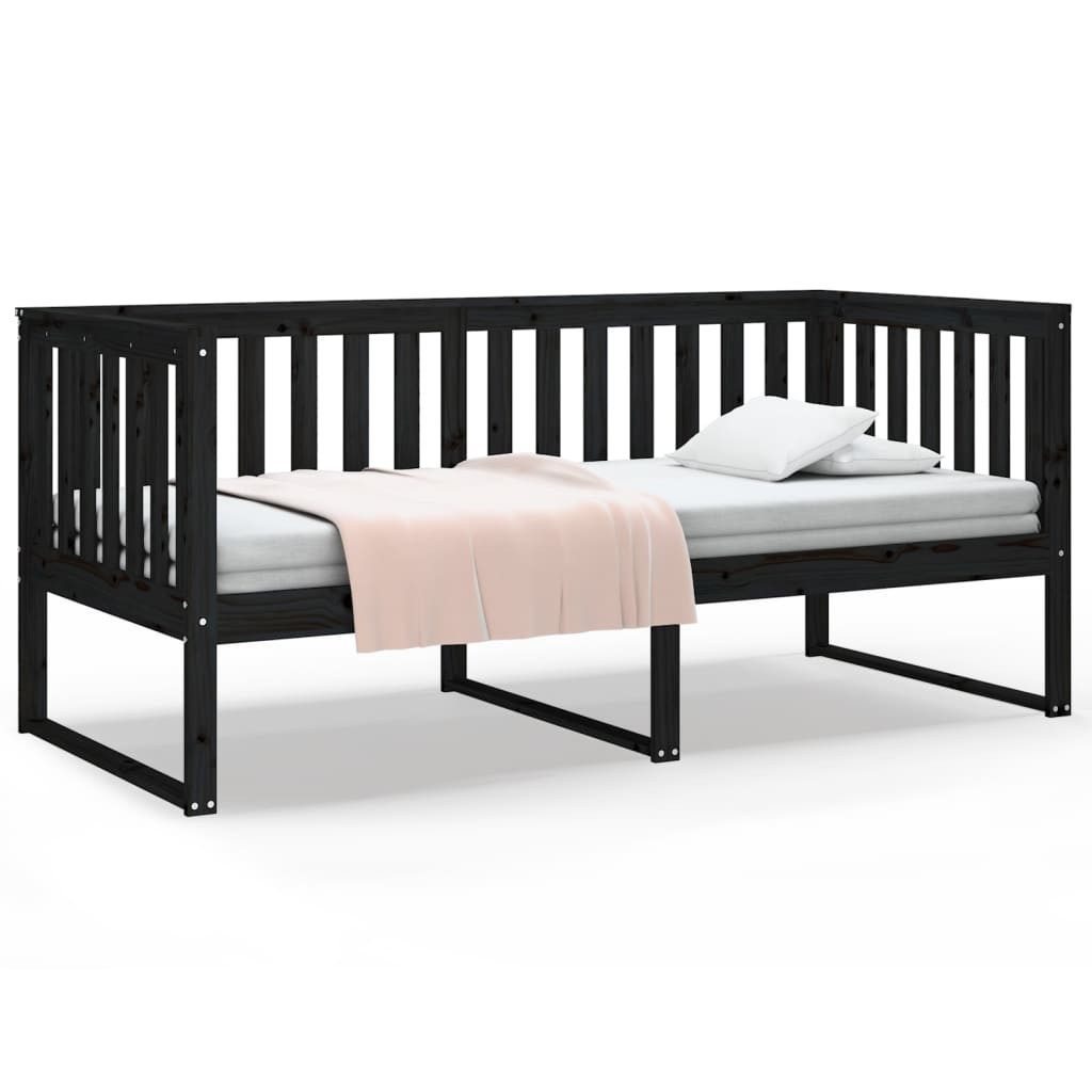 vidaXL Bett, Tagesbett Schwarz 90x190 cm günstig online kaufen