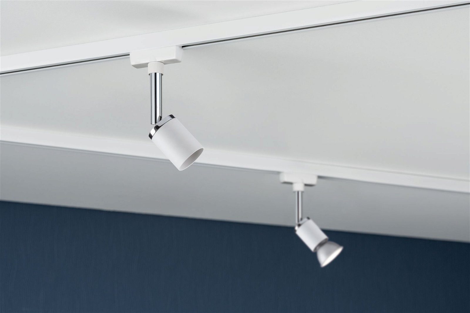 Paulmann Schienensystem-Leuchten URail Schienenspot Pure II Einzelspot GU10 max. 10W 230V, ohne Leuchtmittel, dimmbar 230V, GU 10