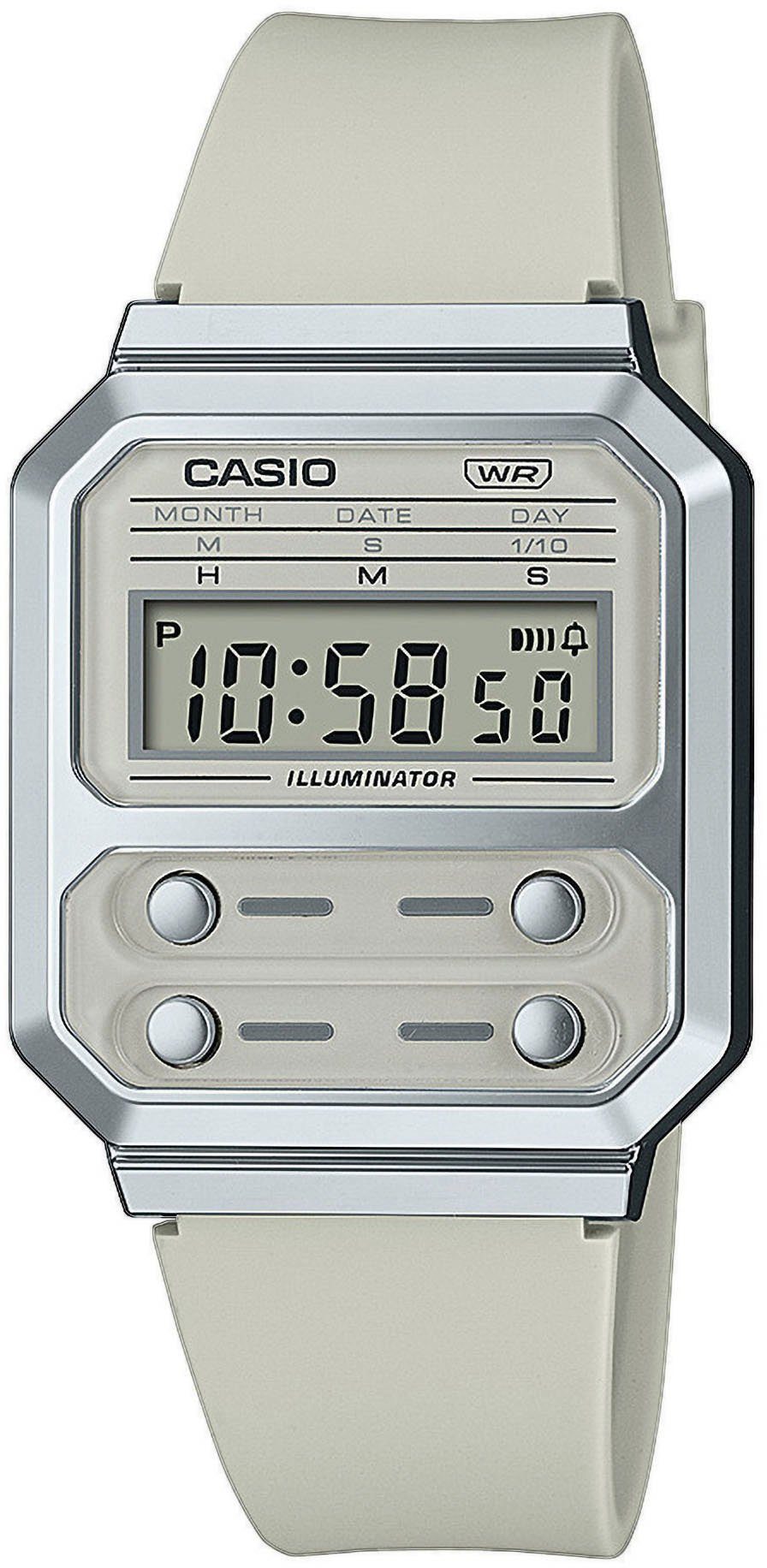 CASIO VINTAGE Chronograph A100WEF-8AEF, Quarzuhr, Armbanduhr, Damen, Herren, digital, retro, Stoppfunktion