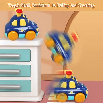 LENBEST Spielzeug-Auto Niedlich Kinder Spielzeugauto -Feuerwehrauto,Rettungswagen,Polizeiauto, (3-tlg), Lernspielzeug Geschenk für Jungen Mädchen