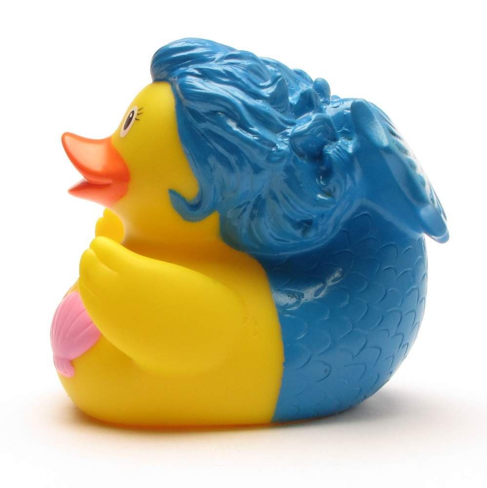Spielzeug Badewannenspielzeug Lilalu Badespielzeug Badeente Meerjungfrau blau Quietscheente