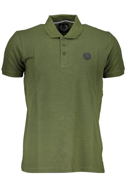 GIAN MARCO VENTURI Poloshirt Stilvolles grünes Herren-Poloshirt mit Applika günstig online kaufen