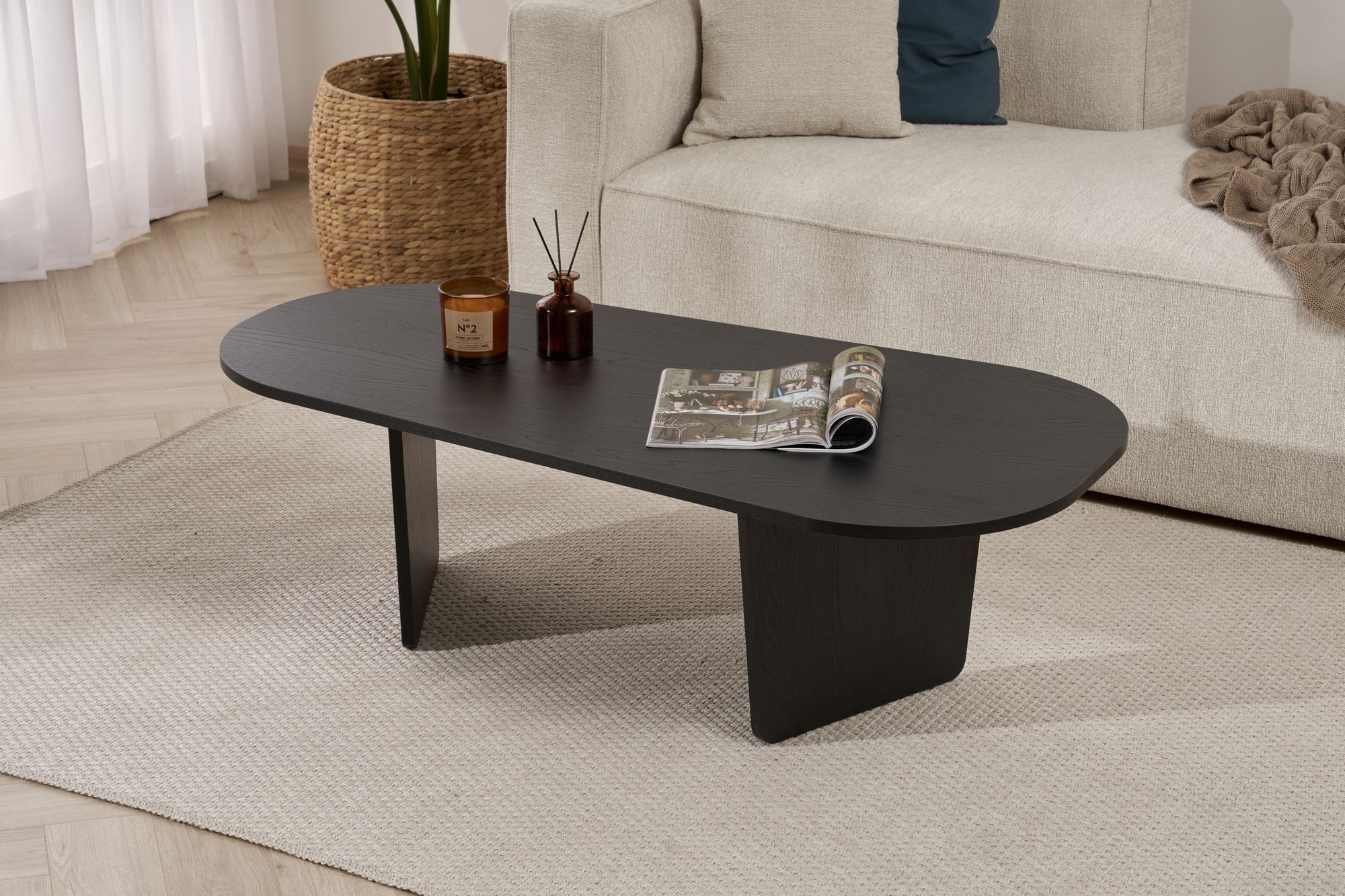 Skye Decor Couchtisch Ovalis (1 Tisch), Ovale Tischplatte