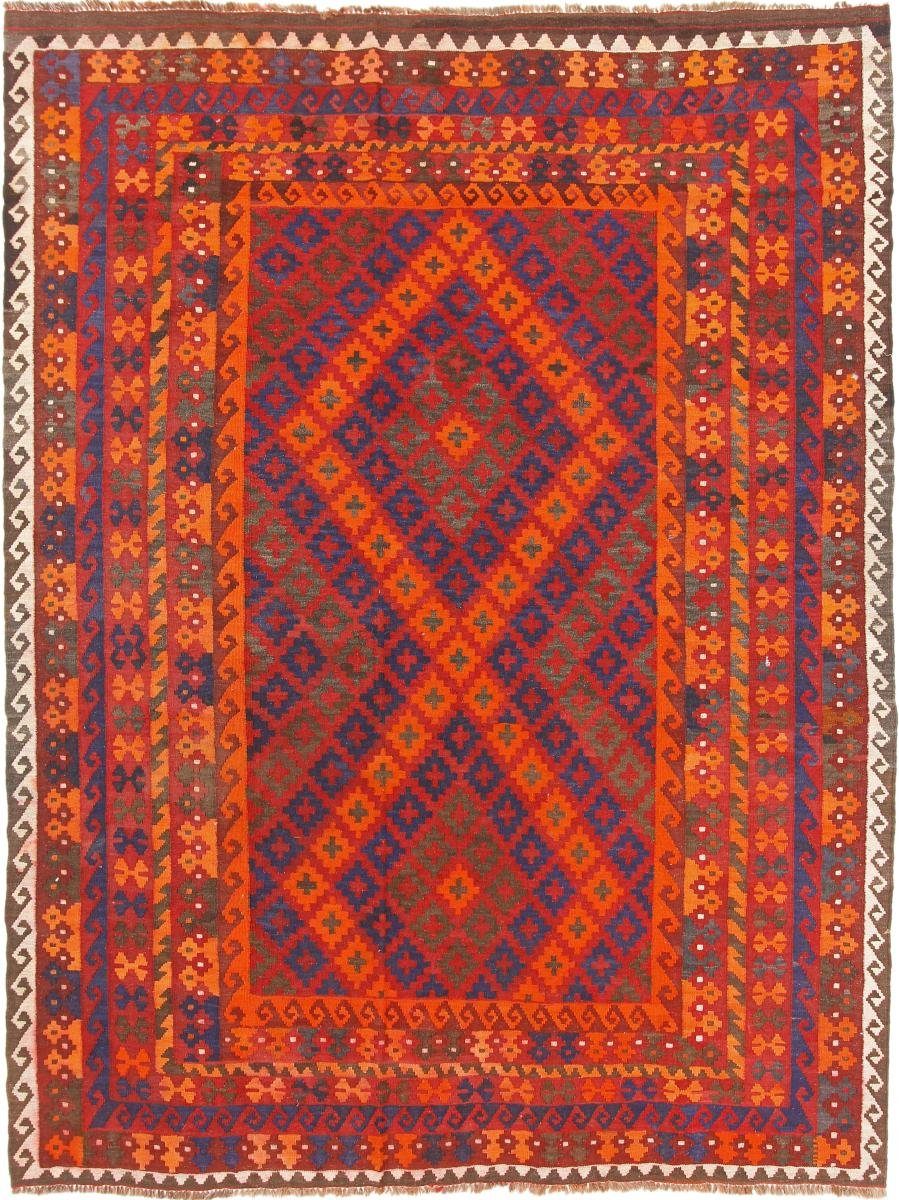 Orientteppich Kelim Afghan Antik 196x265 Handgewebter Orientteppich, Nain Trading, rechteckig, Höhe: 3 mm
