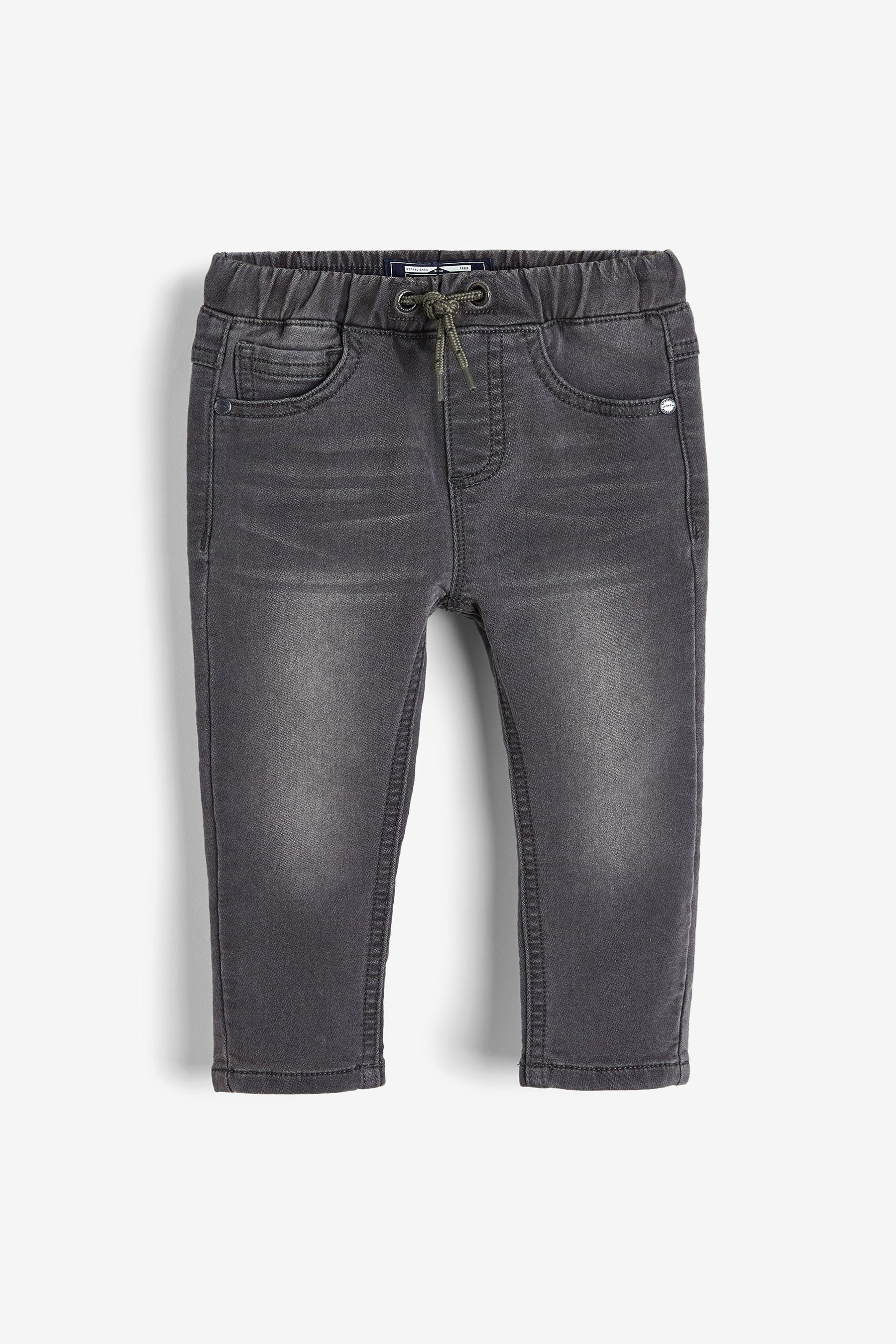 Next Slim-fit-Jeans Jogginghose aus Denim (1-tlg) Denim Grey