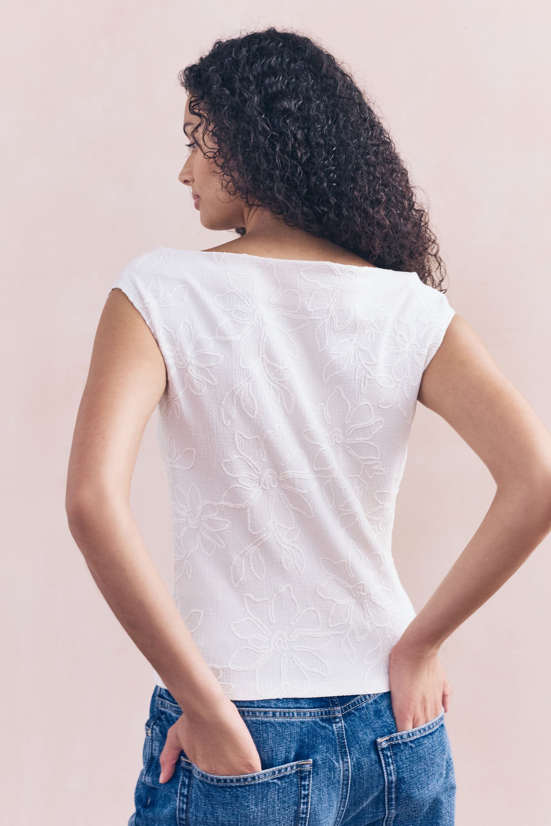 Next Blusentop Kurzärmeliges, strukturiertes Cornelli Oberteil (1-tlg) günstig online kaufen