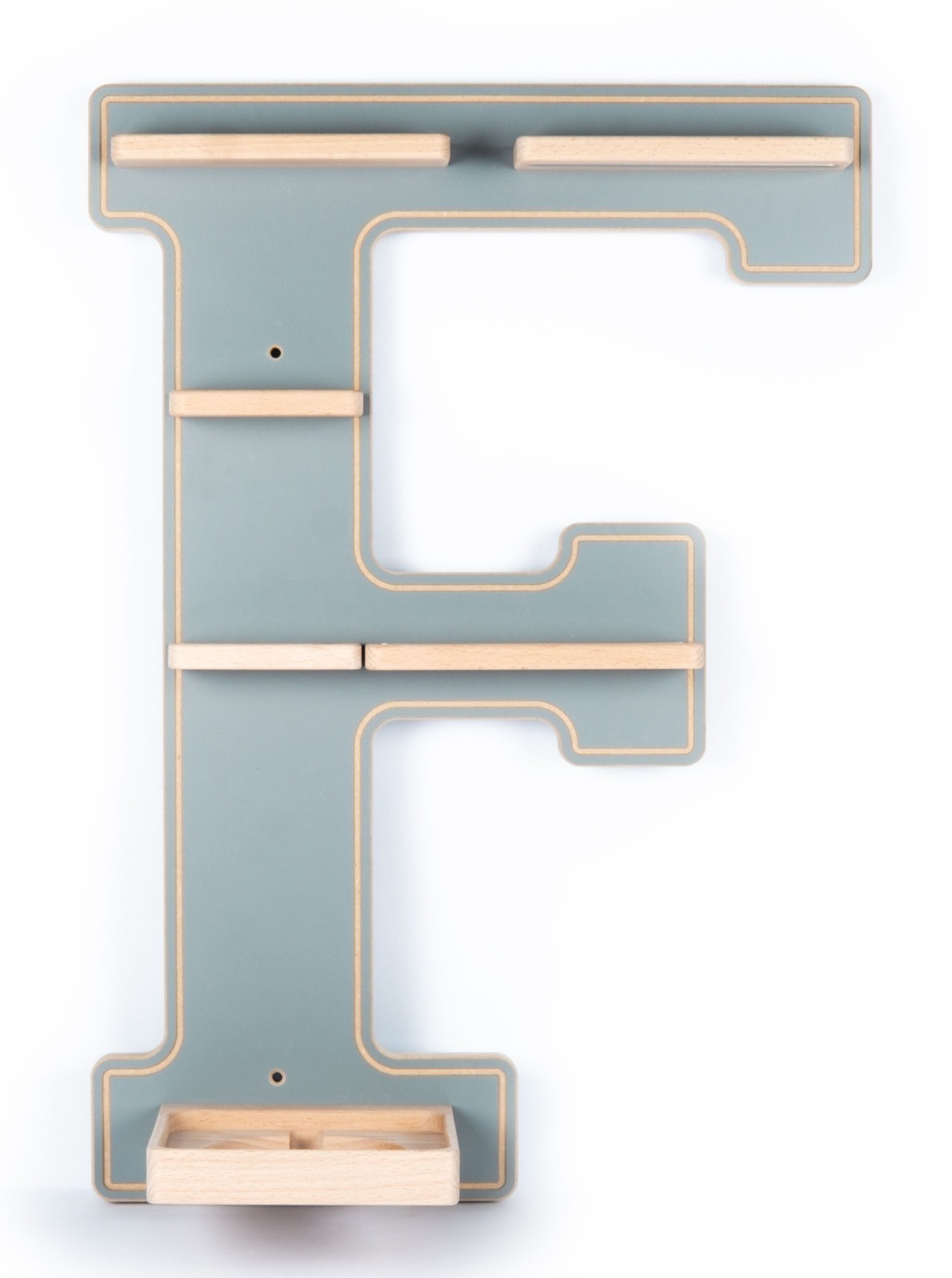 Boarti Wandregal Holz Regal Buchstabe F für Toniebox Tonies Figuren günstig online kaufen