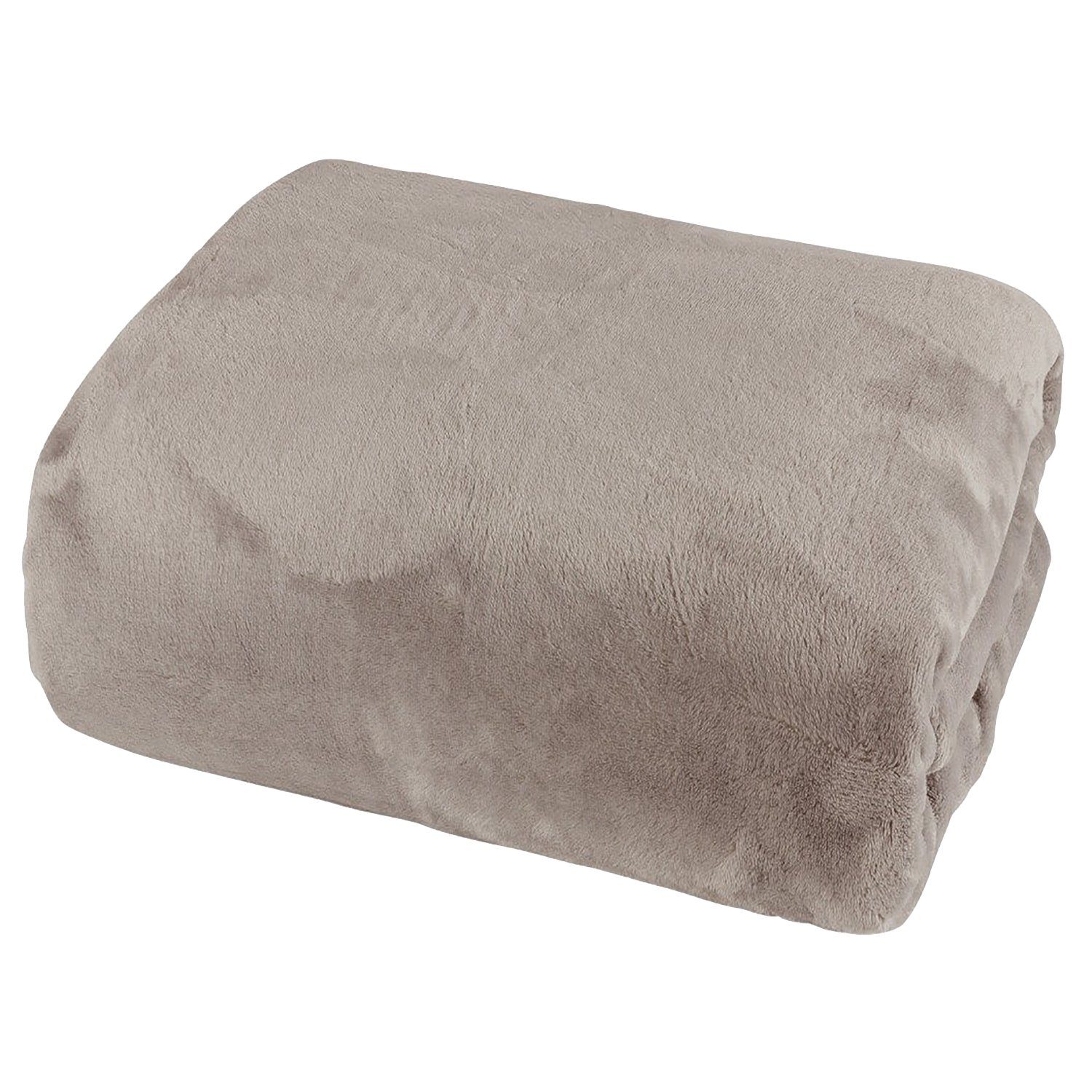Mojawo Betttuch Cashmere Touch Spannbetttuch 150x200cm taupe