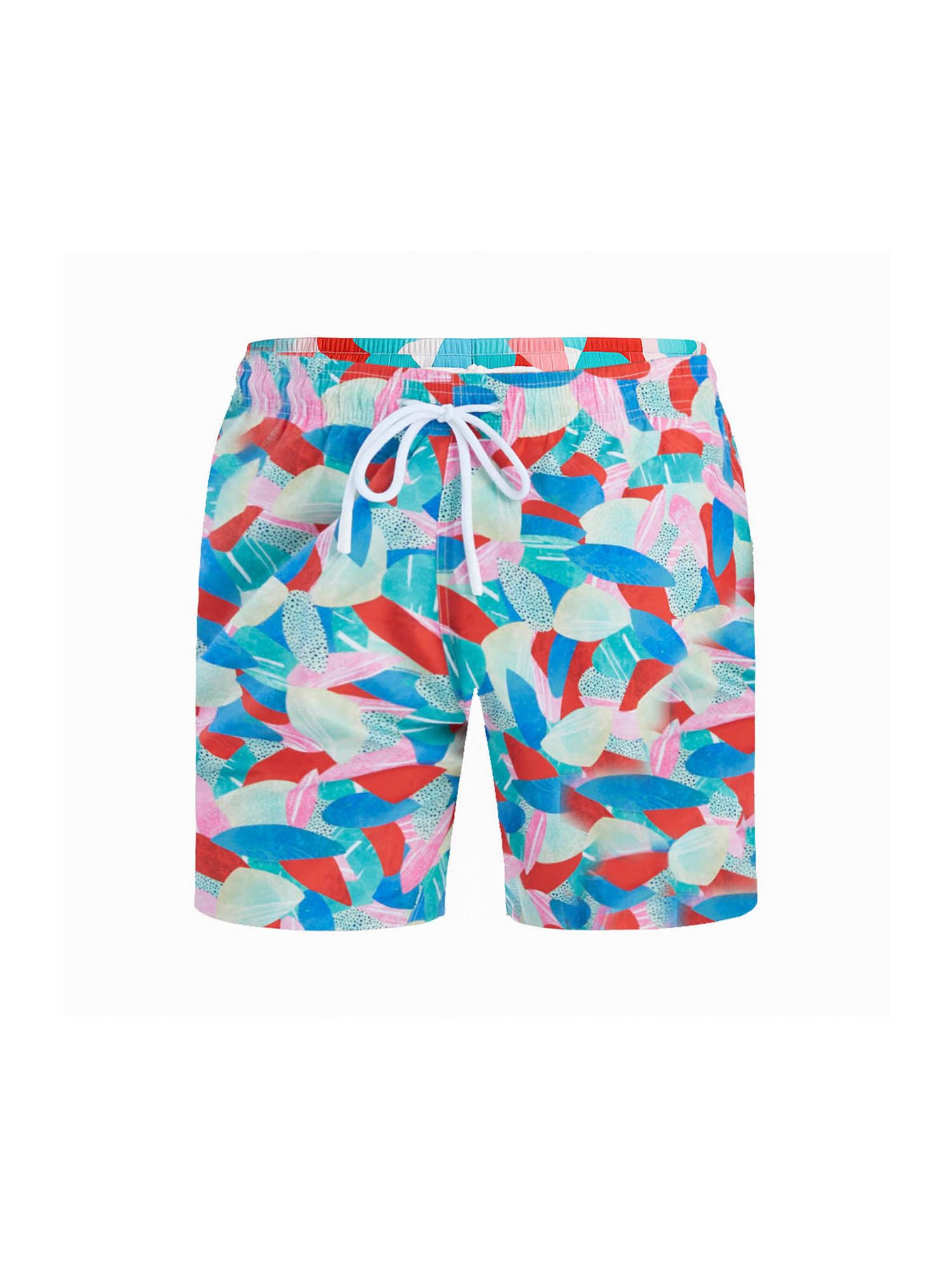 Badeshorts Medium Pattern mit kurzem Bein