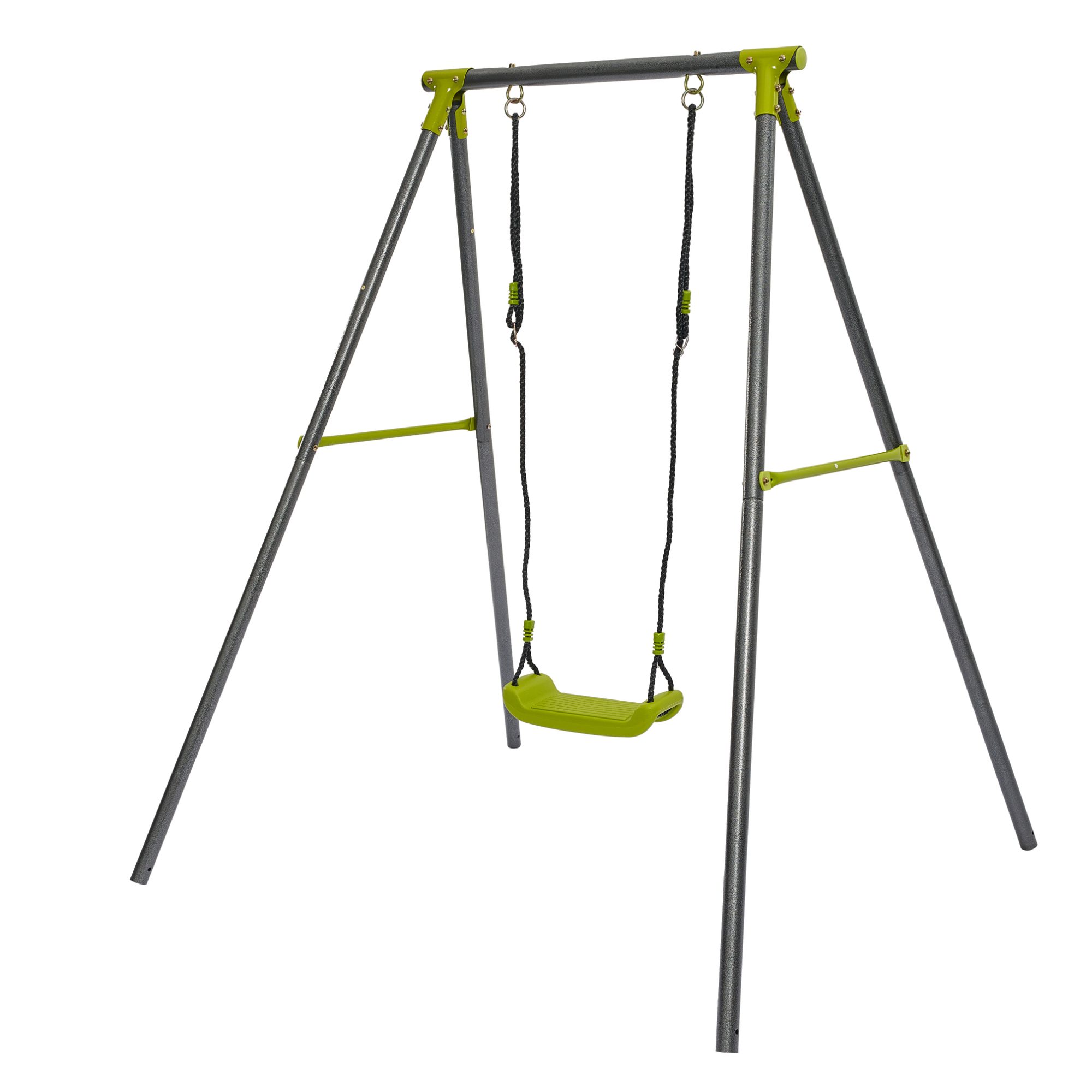 Einzelschaukel Kinderschaukel mit Schaukelgestell 150x140x180 cm, für Garten Outdoor