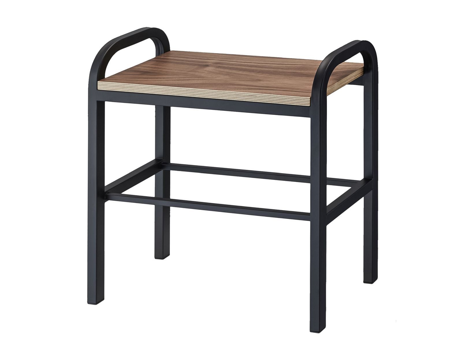 Yamazaki Schuhregal Tower Schuhständer klein Metall für 2 Paar Schuhe mit Ablage, Schuhständer, kleine Schuhablage in schwarz 48cm, für 2 Paar Schuhe, mit Ablage