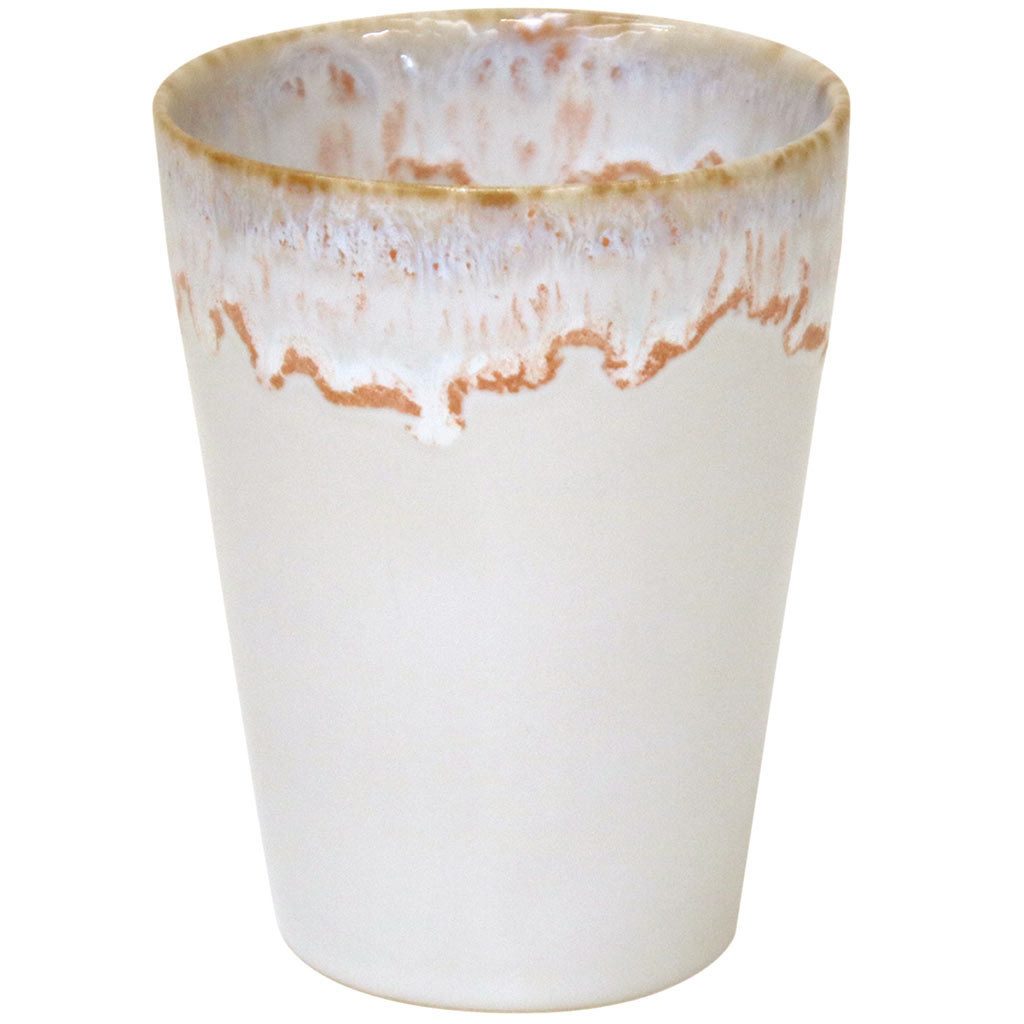 Costa Nova Becher Lungo Latte Grespresso, Weiß, 38 cl, 1-tlg., Keramik, Ø ca. 9,2 cm, Höhe ca. 11,5 cm, Füllmenge 38 cl