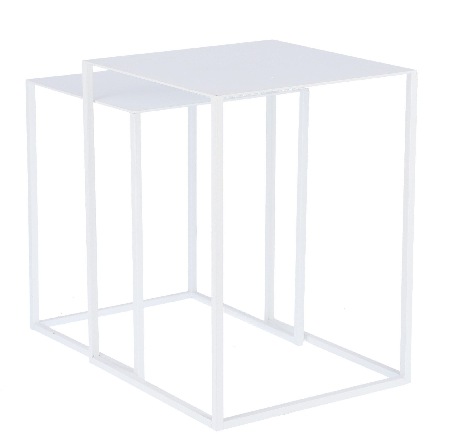 jankurtz Beistelltisch Set PUR, Weiß