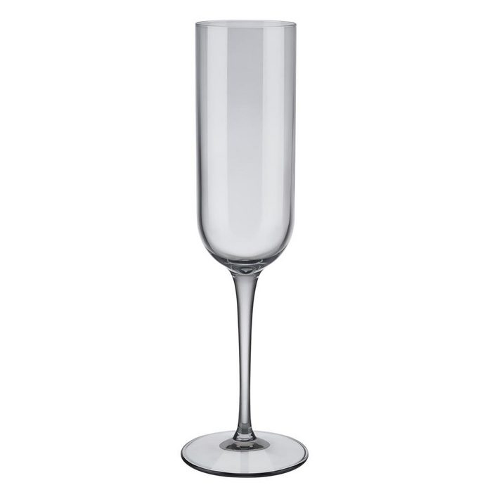 BLOMUS Sektglas FUUM Set 4 Sektgläser Sektglas Sektkelch GläserSet Glas farbig Smoke Glas