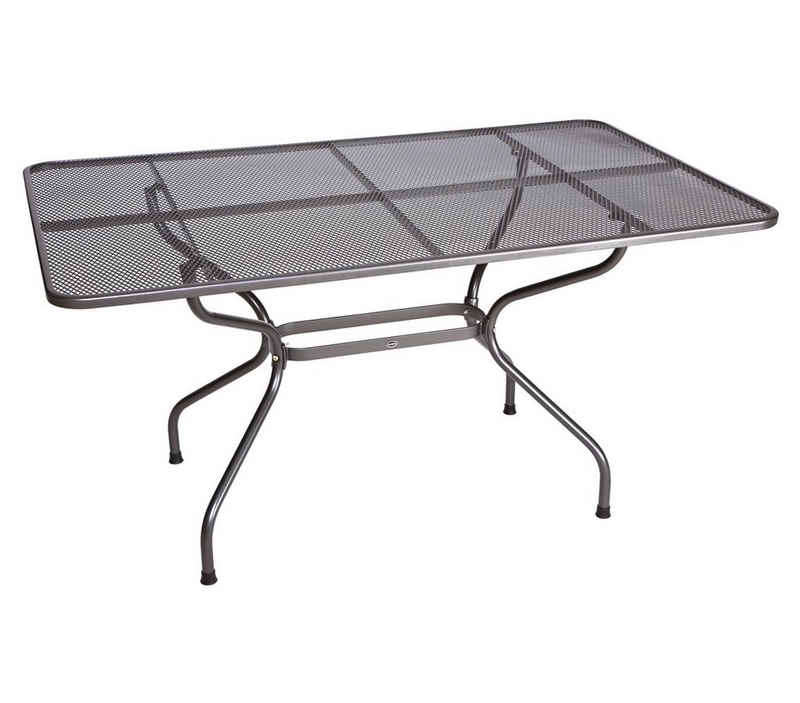 Royal Garden Gartentisch Streckmetall Tisch, 145 x 90 x 74 cm, Wetterbeständiger Tisch aus Streckmetall mit Elotherm®-Beschichtung