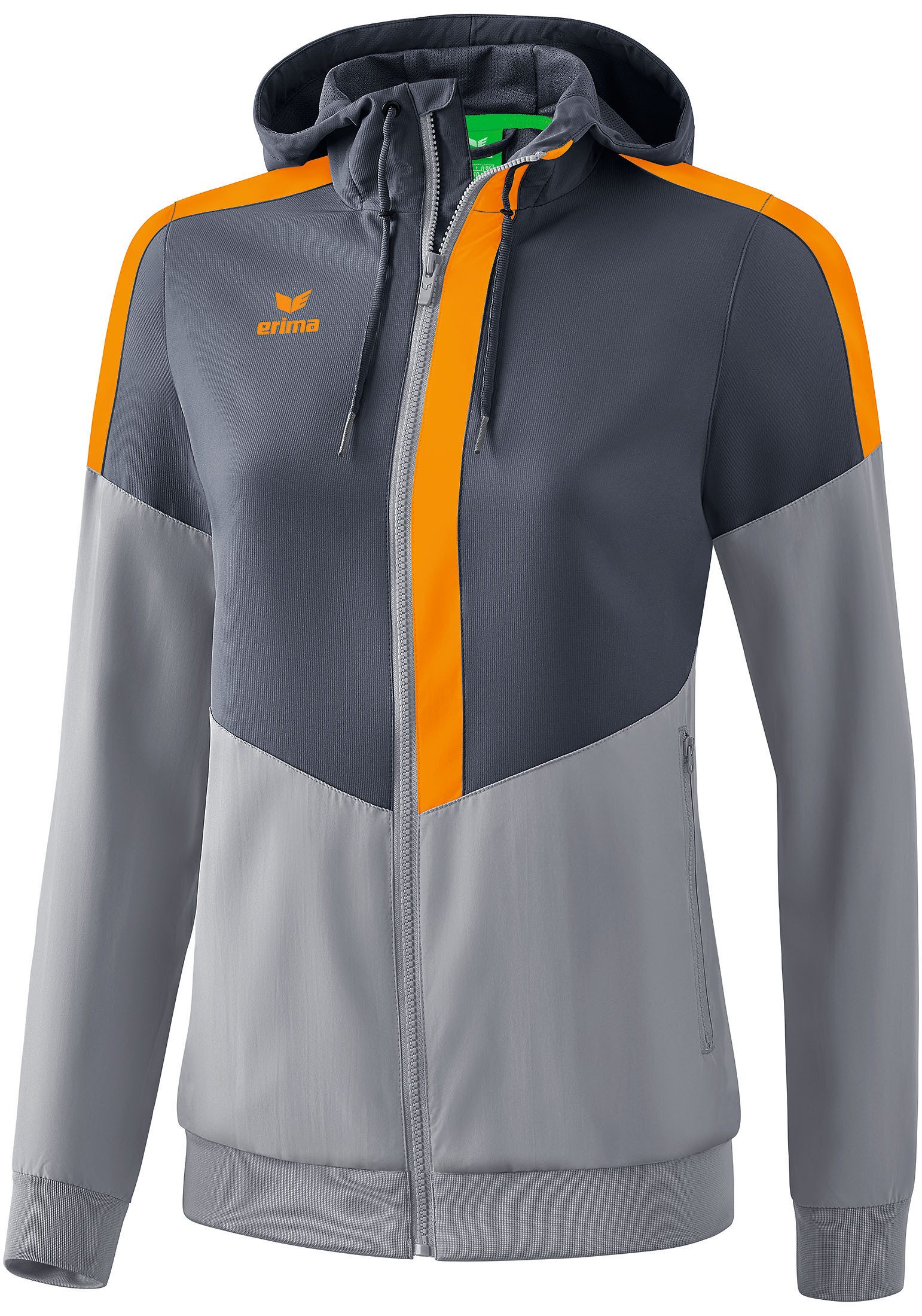 Erima Präsentationsanzug Damen Squad Tracktop Jacke mit Kapuze
