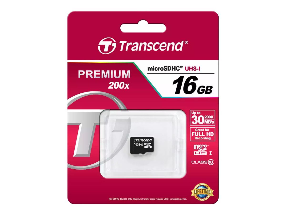 TRANSCEND SDHC CARD MICRO 16GB CLASS 10 Micro SD-Karte