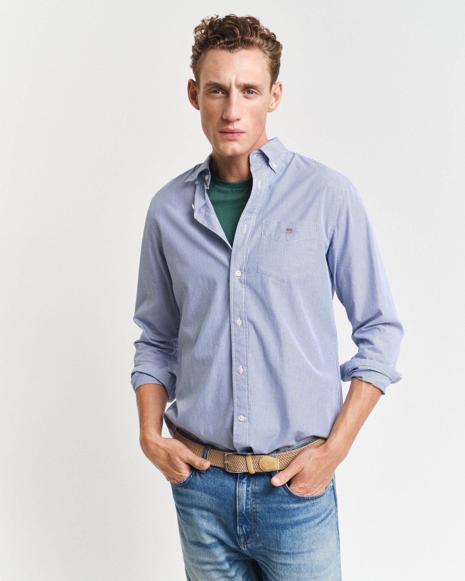 Langarmhemd REG POPLIN BANKER SHIRT