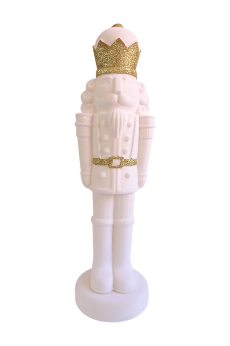 Exner GmbH Garten- & Wohnaccessoires Dekofigur Soldat SAMT weiß 80cm (1 Stück)