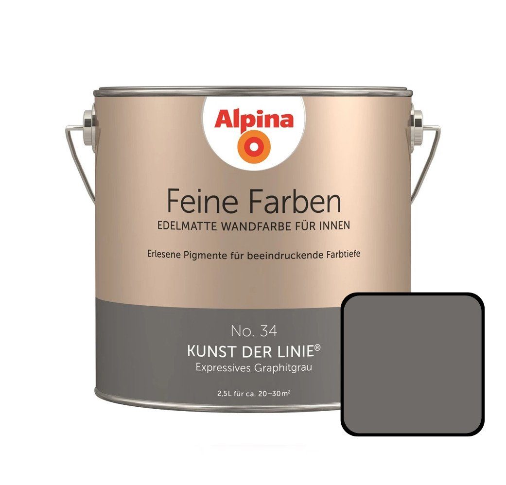 Alpina Wandfarbe Alpina Feine Farben No. 34 Kunst der Linie 2,5 L