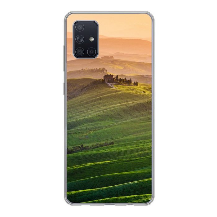 MuchoWow Handyhülle Toskana - Landschaft - Hügel Phone Case Handyhülle Samsung Galaxy A71 Silikon Schutzhülle