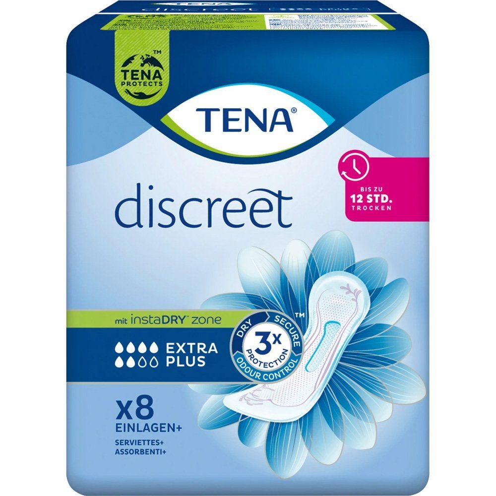 TENA Inkontinenzslip DISCREET EXTRA PLUS 8 EINLAGEN