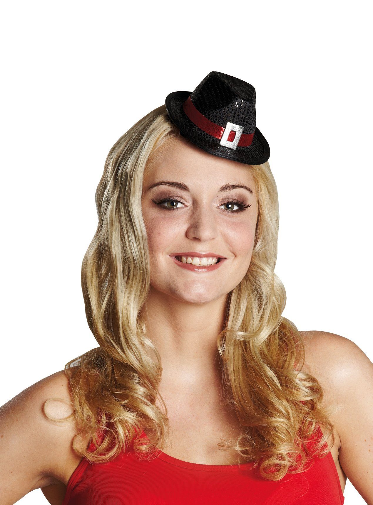 Kostüm Schwarzer Fedora Hut Haarclip
