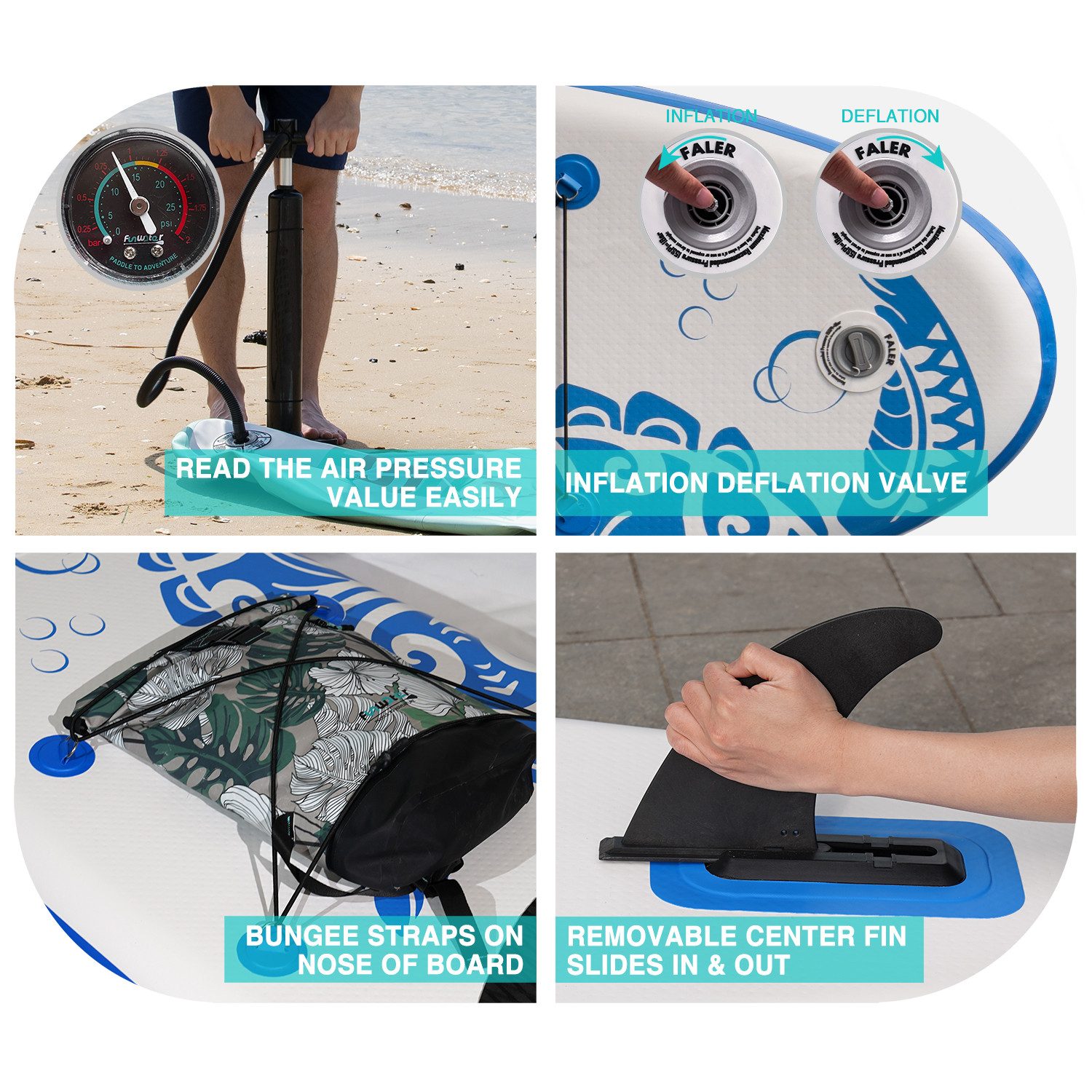 DOTMALL Inflatable SUP-Board Aufblasbares Paddelbrett
