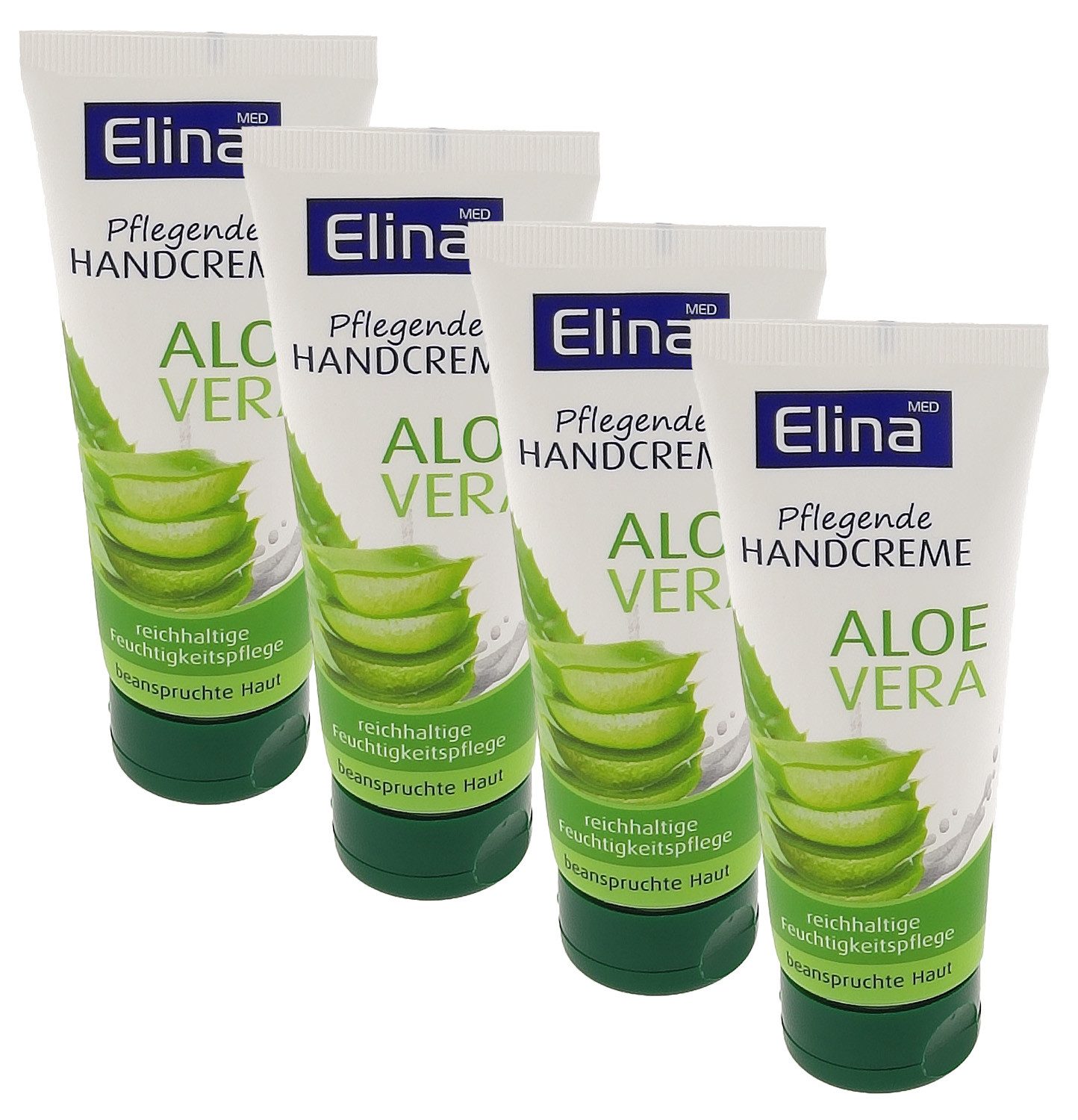 Elina Med Handcreme 4er Set Elina Aloe Vera Handcreme 75ml in Tube, 4-tlg.