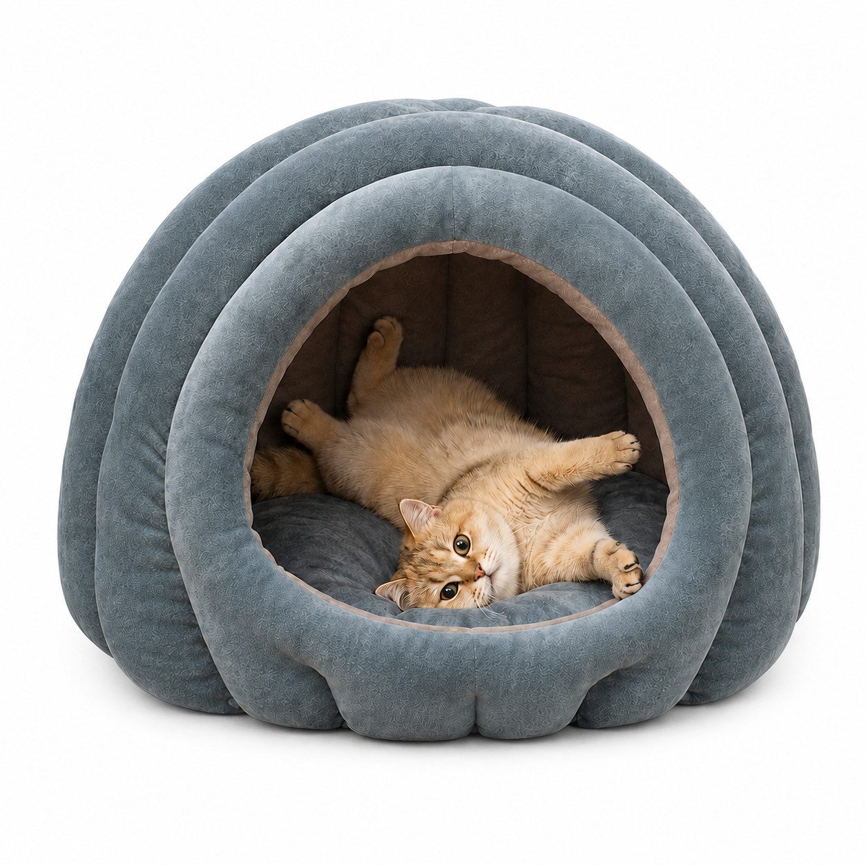 marmortrend Sehnsucht nach Einzigartigkeit Tierhaus Katzenhöhle Katzenhaus für Katze & Kleine Hunde bis 7,5kg, 45x40cm, OEKO-TEX® Standard 100 Zertifikatsnummer SH004 208655