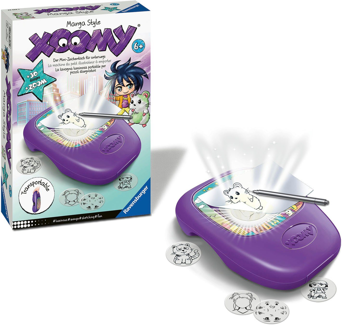 Ravensburger Malvorlage XOOMY® Midi Manga Style, Made in Europe