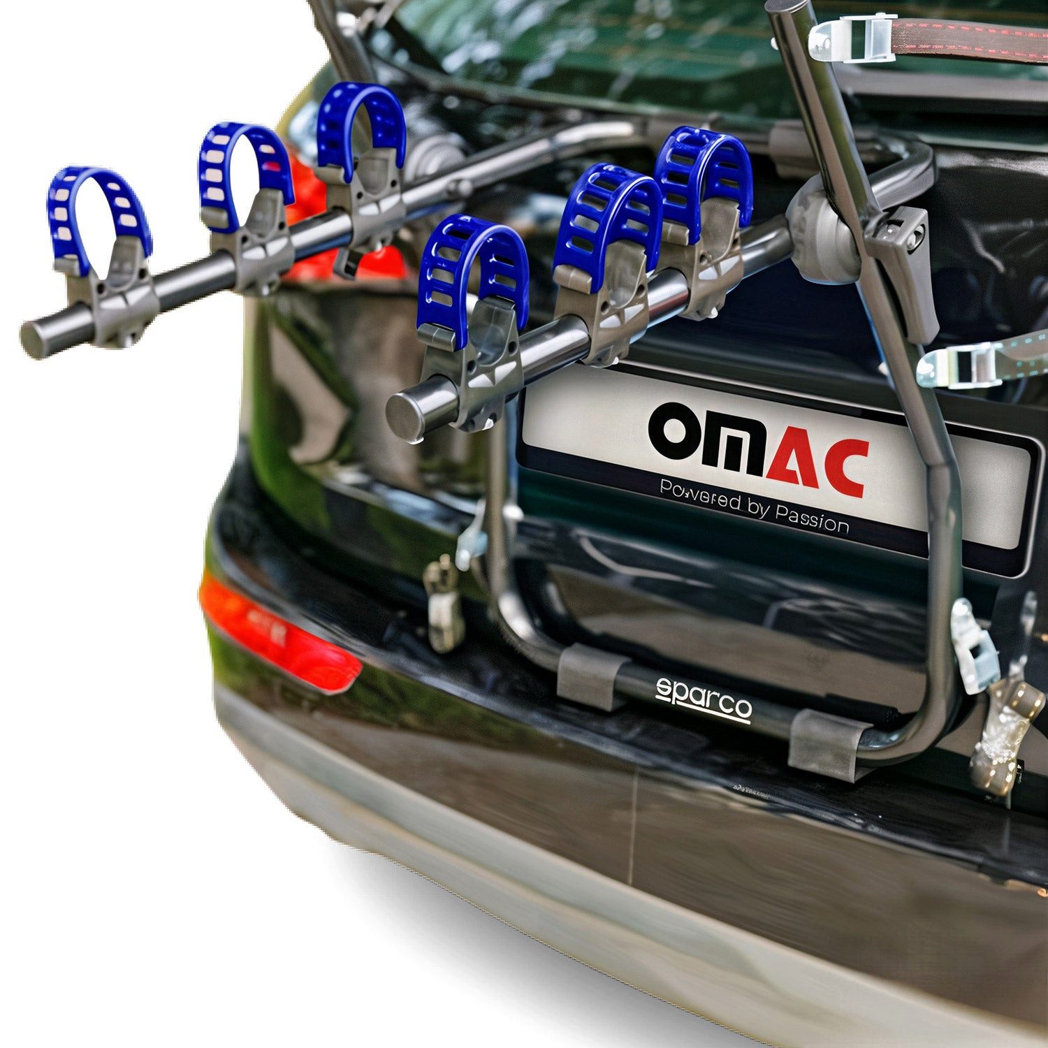 OMAC Heckfahrradträger Стойка велосипеда Heckklappe E Bike, Faltbar, Abnehmbar, Leichtgewichtig