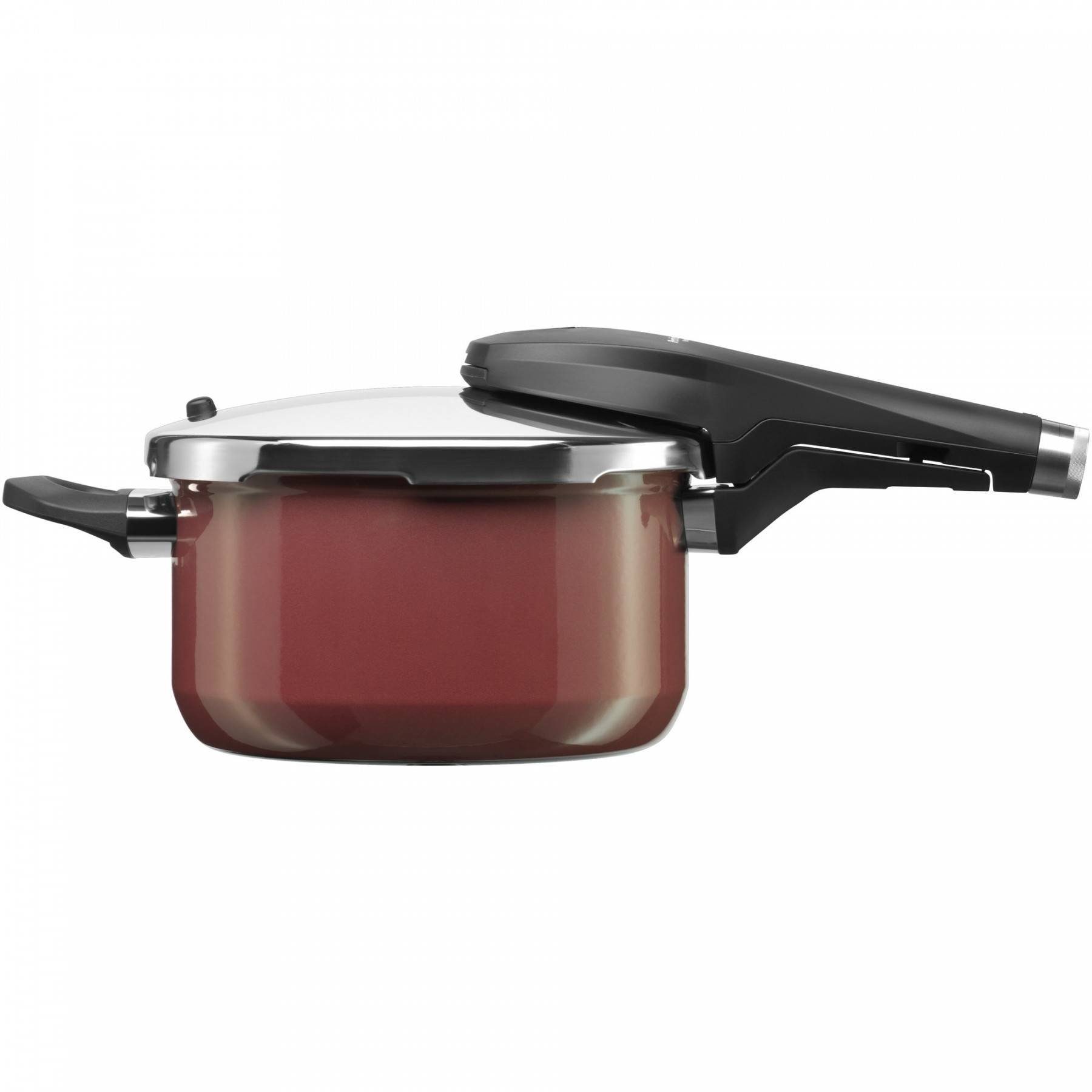 WMF Schnellkochtopf Fusiontec Perfect Premium Schnellkochtopf, 22 cm, 4,5 Liter, Fusiontec (1x Dampf-/ Druckkochtopf ohne Einsatz (Volumen 4,5l, Ø 22 cm) mit Deckel und Dichtungsring, 1-tlg., 1x Dampf-/ Druckkochtopf ohne Einsatz mit Deckel und Dichtungsring)