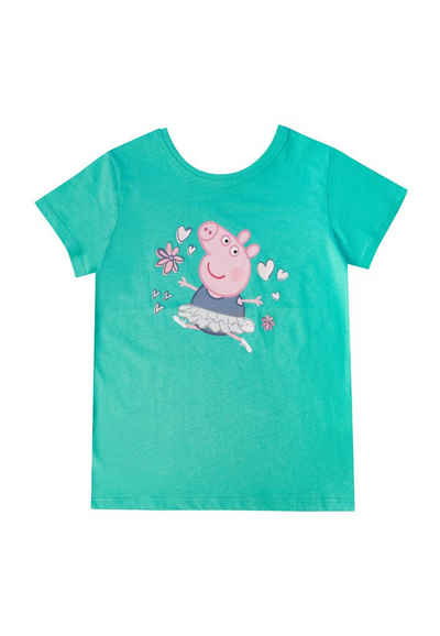 ONOMATO! T-Shirt Peppa Wutz Kinder Mädchen Wende Shirt T-Shirt Oberteil Top