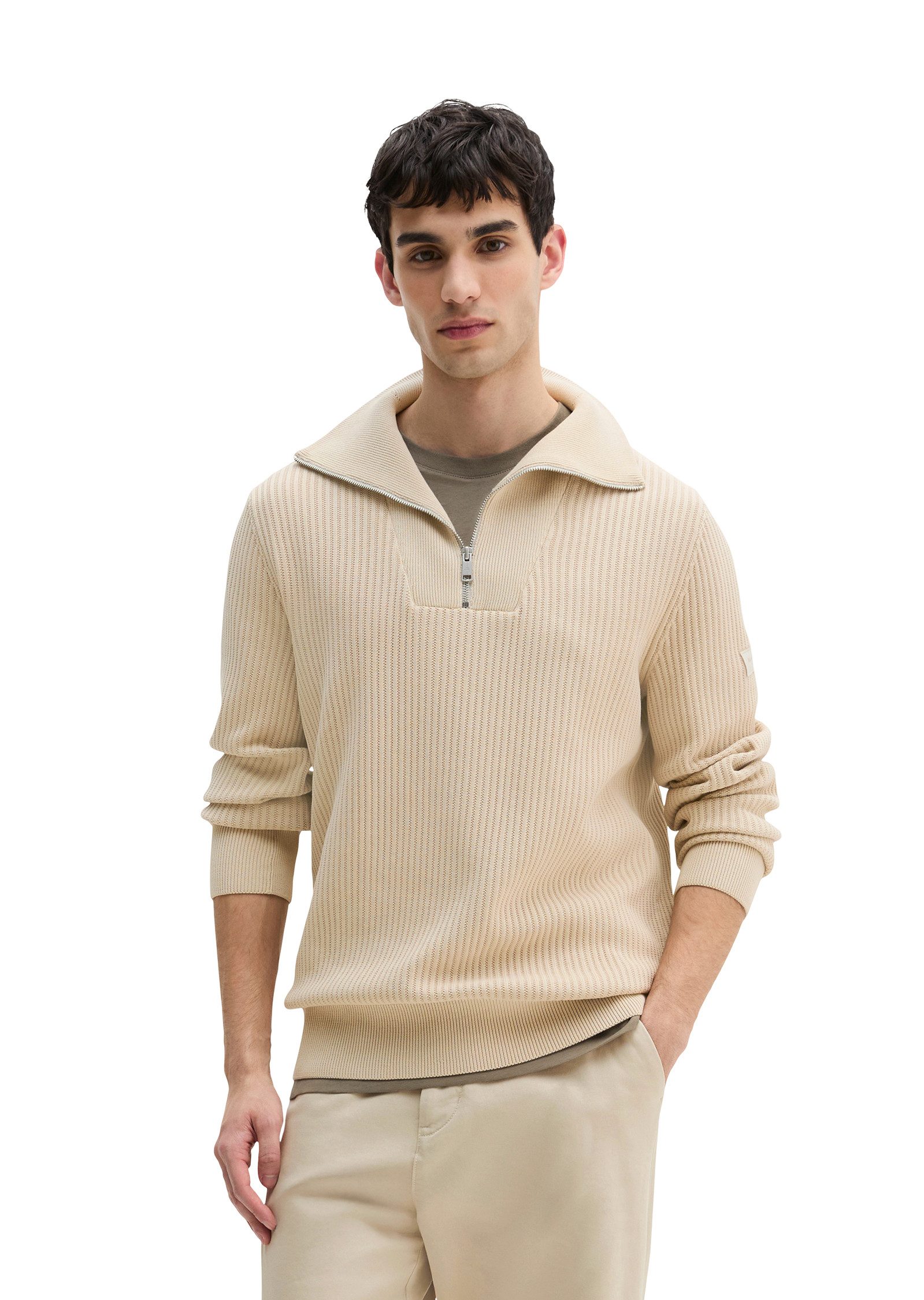 Marc O'Polo Troyer regular fit aus reiner Bio-Baumwolle