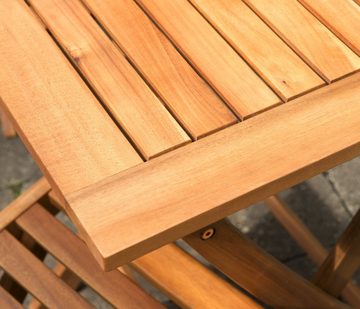 Dehner Gartentisch Holztisch Macao, klappbar, geölt, hellbraun, wunderschöner Falttisch aus geöltem FSC®-zertifiziertem Akazienholz