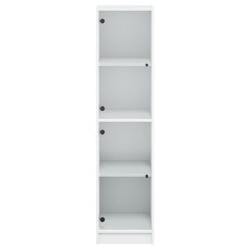 vidaXL Sideboard Highboard mit Glastüren Weiß 35x37x142 cm (1 St)
