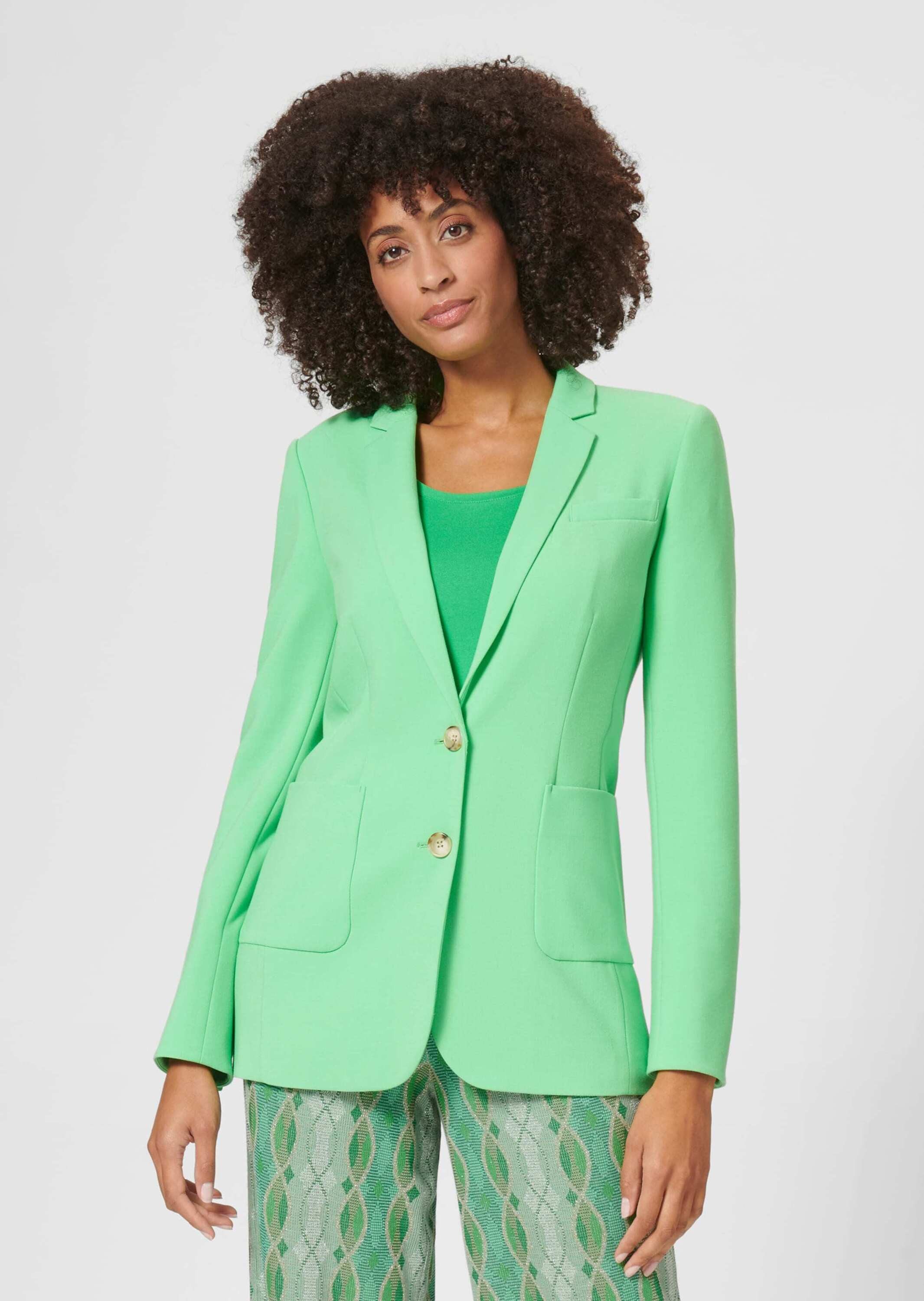 Kurzblazer Langer Jersey-Blazer mit Futter