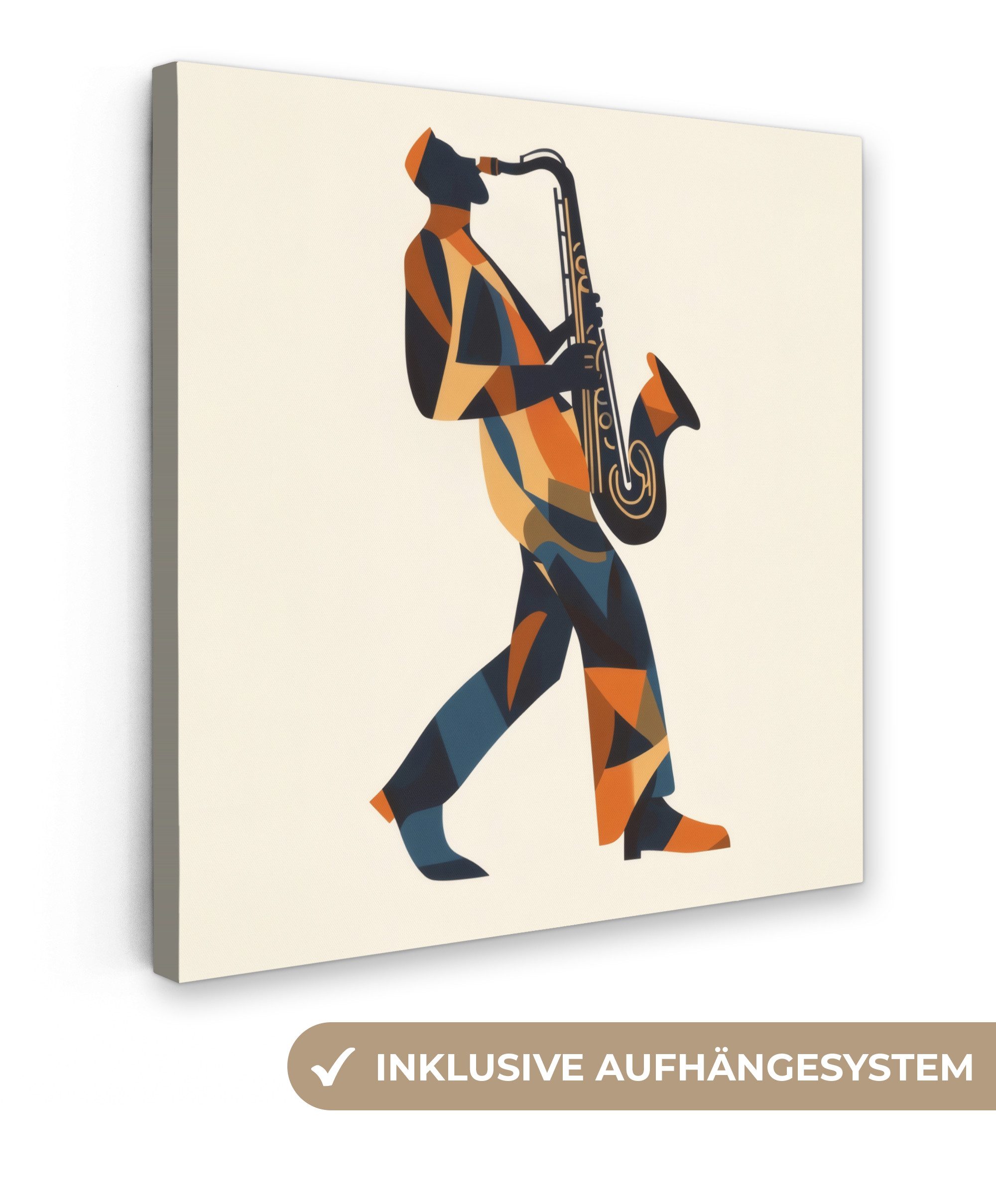 OneMillionCanvasses® Leinwandbild Saxophon - Abstrakt - günstig online kaufen